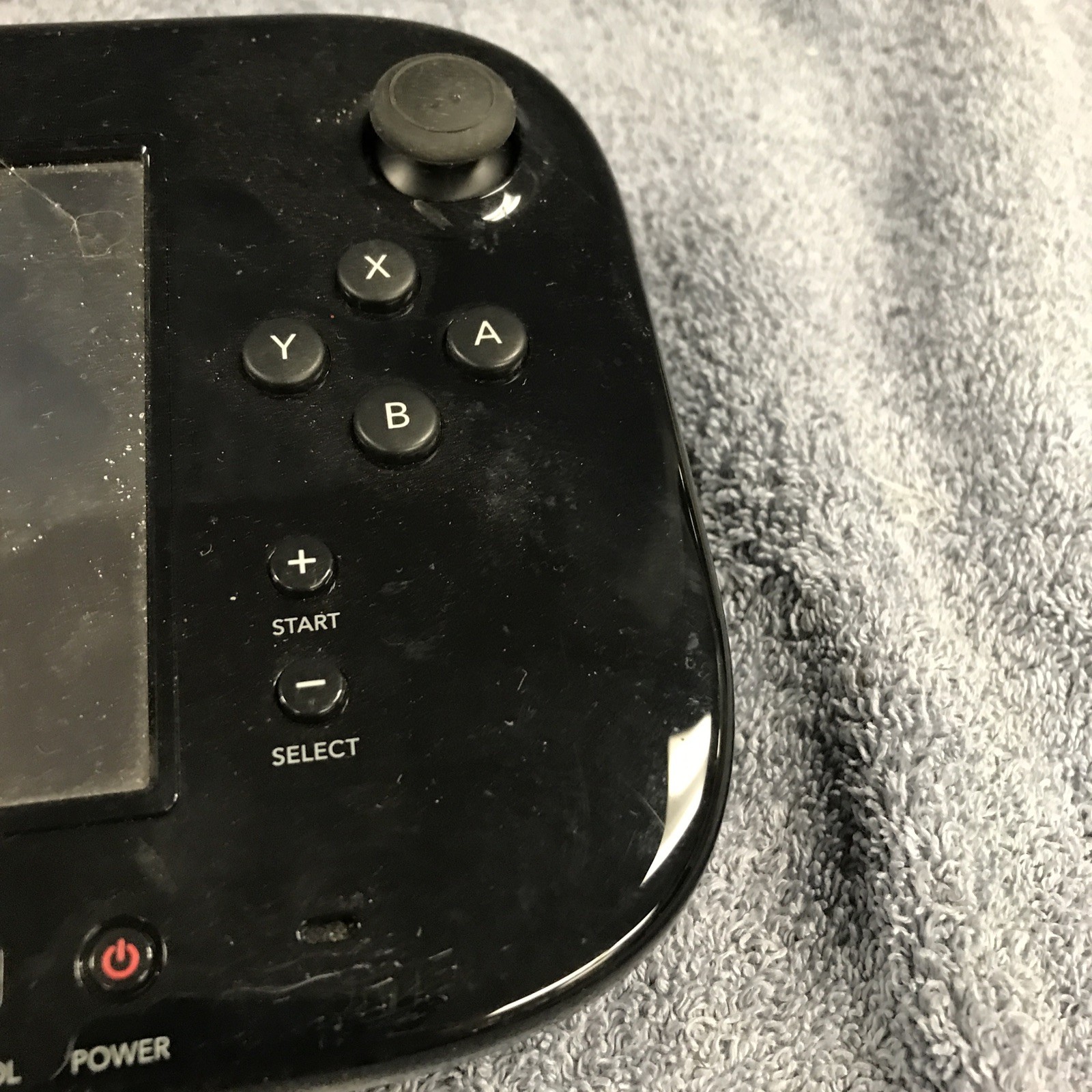 Nintendo WUP-010 (USA) Black Wii U Gamepad, No Stylus, No Charger. Untested