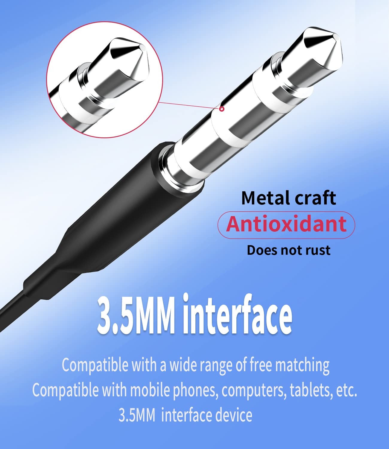 Headphone 3.5mm Jack Earbud with Microphone Wired Headset 2Pack Gaming Laptop…