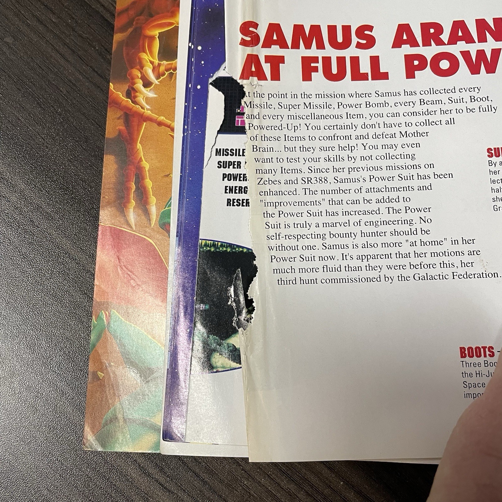 Super Metroid Nintendo Player’s Guide + Fold Out Map