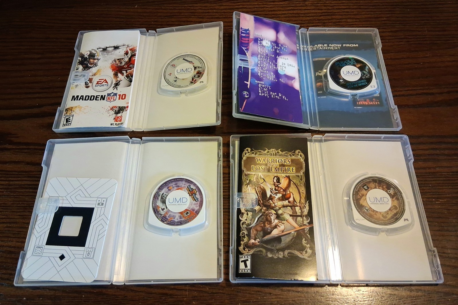 PSP UMD Game/Movie/Music Lot+ Extras RPG Racing Puzzle Arcade See Pics/Descript