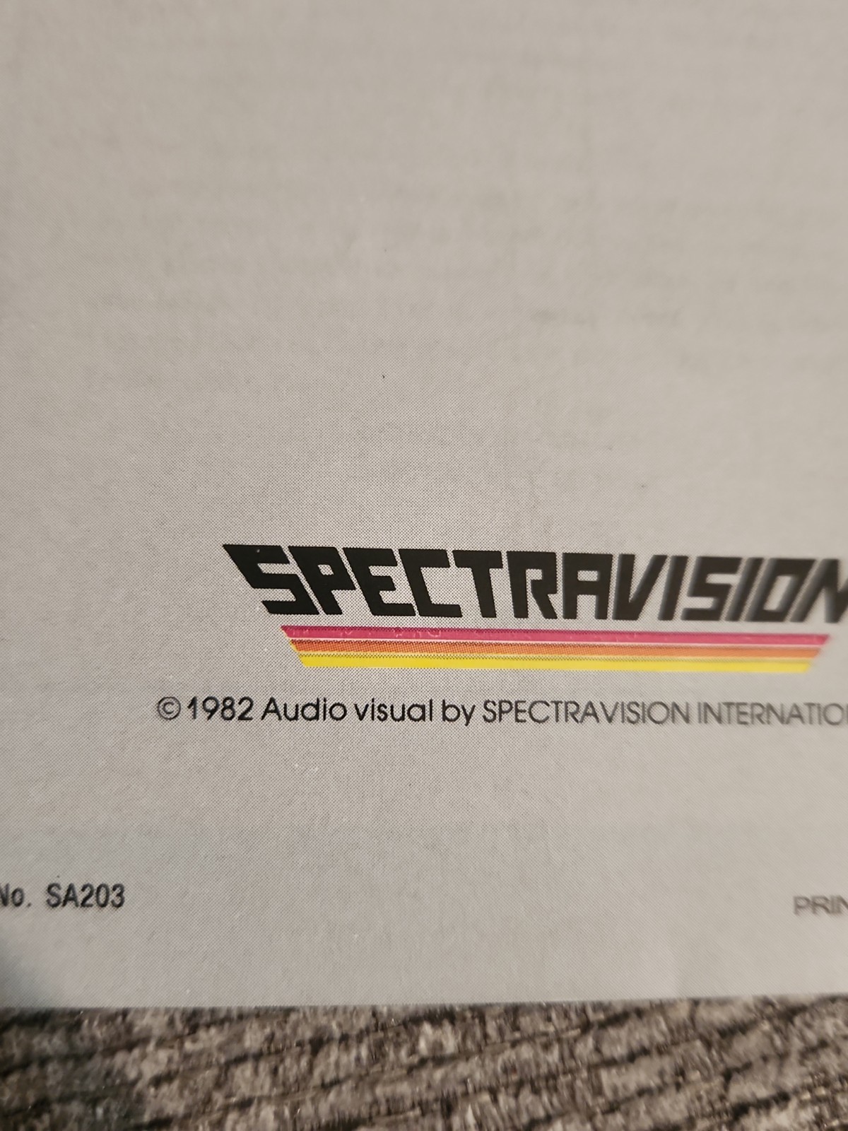 VTG Spectravision “Cross Force” Instruction Manual