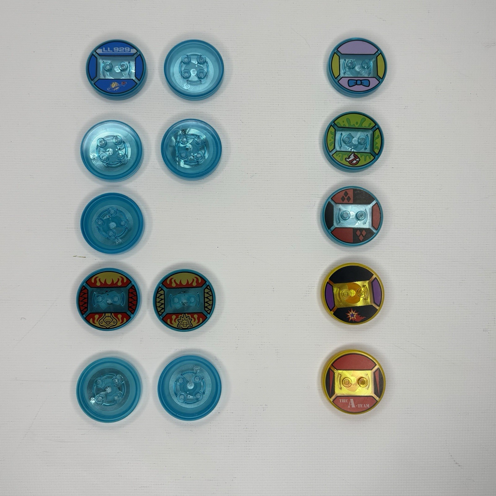 Lego Dimensions Tag Base Lot of 14- Starfire Baracus Harley Slimer Krusty & More