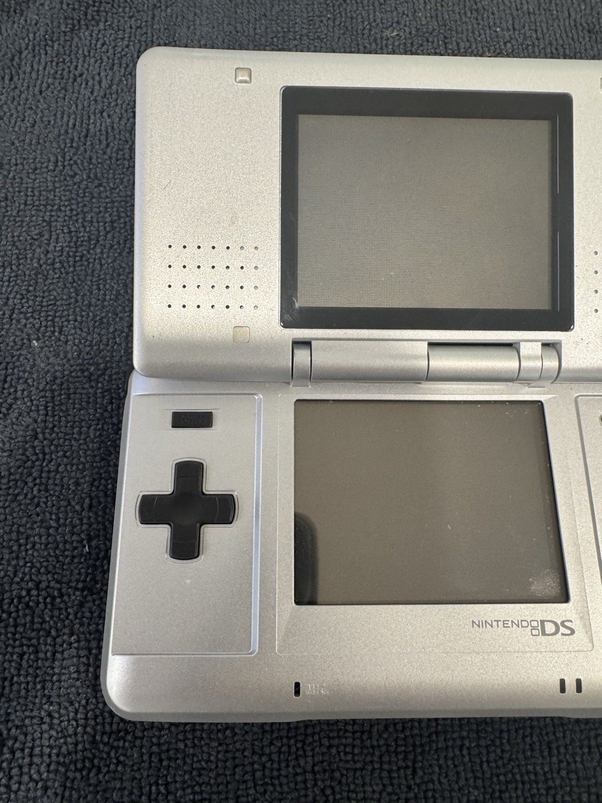 Nintendo DS Original NTR-001 Console – Titanium Silver – USB Charger- No Stylus