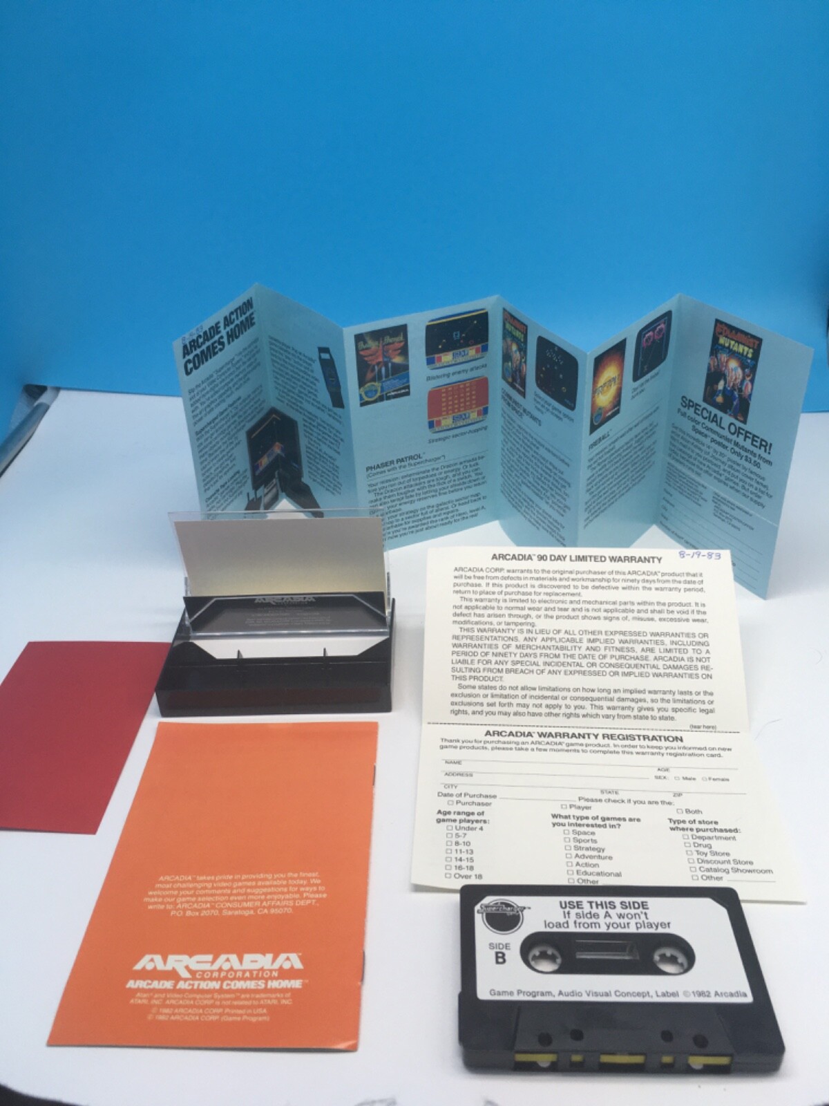 Atari Supercharger Cassette Fireball Untested