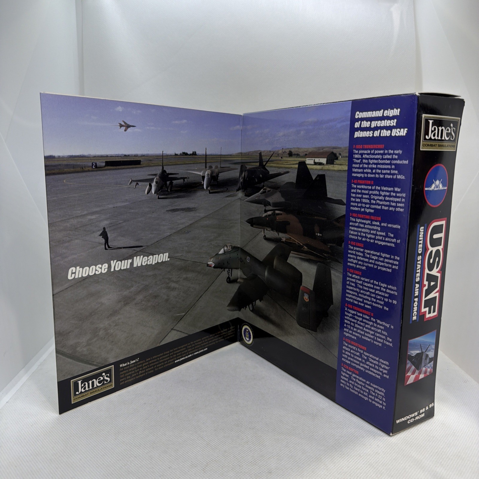 Jane’s USAF United States Air Force Combat simulations PC CD Big Box Complete