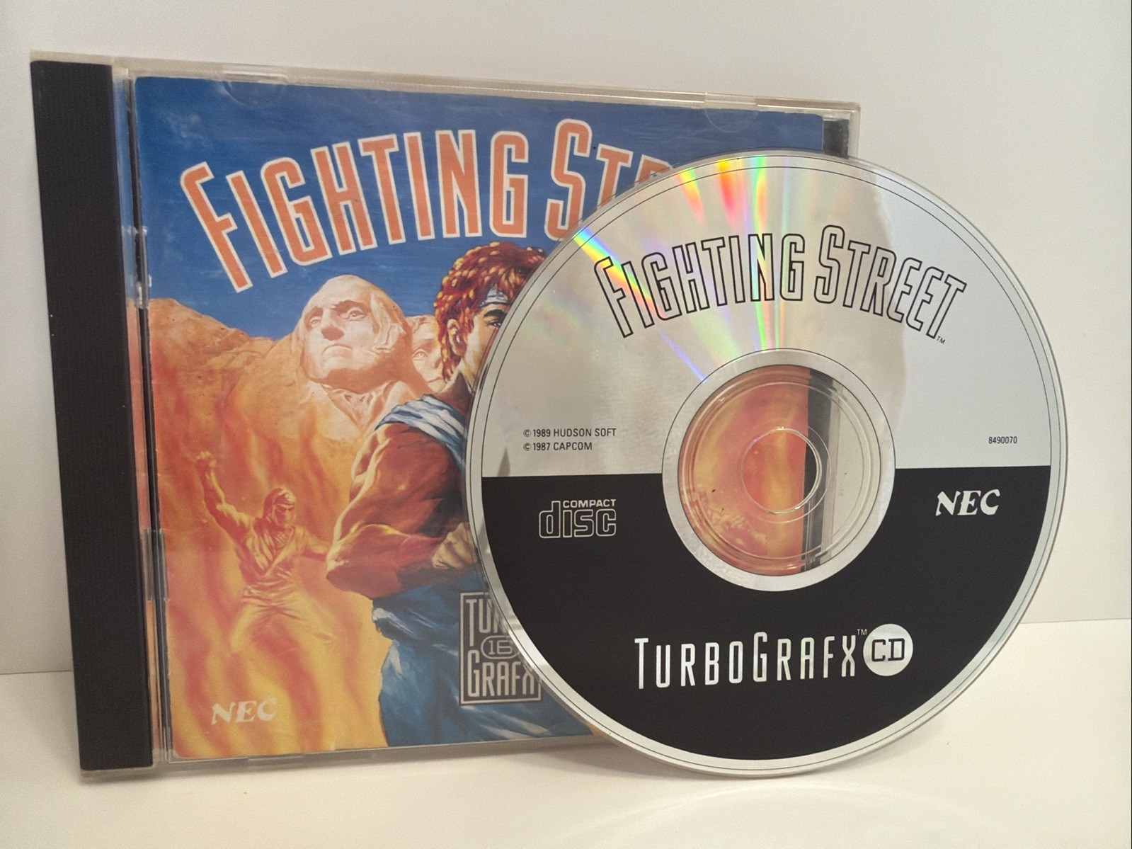 Fighting Street TurboGrafx-16 CD PC Engine Tested Complete CIB
