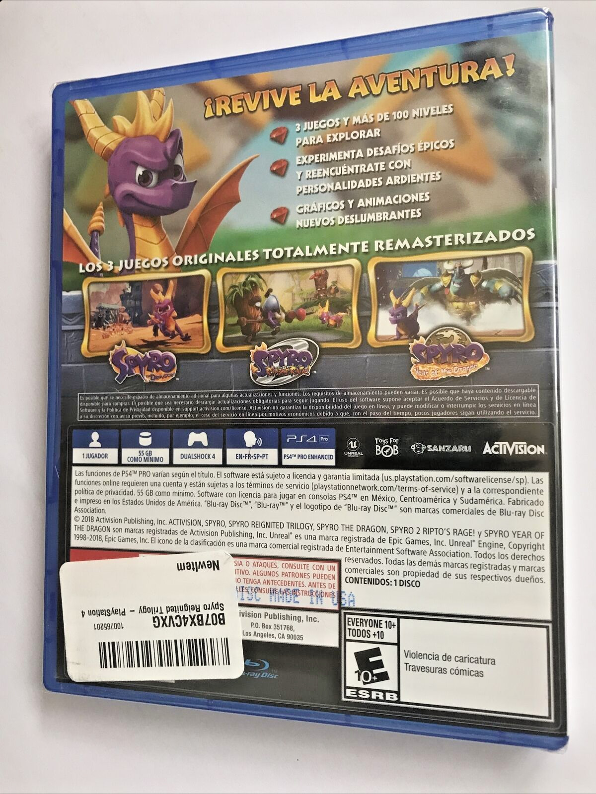 Spyro Reignited Trilogy – Sony PlayStation 4 *SPANISH LANGUAGE* Free Shipping