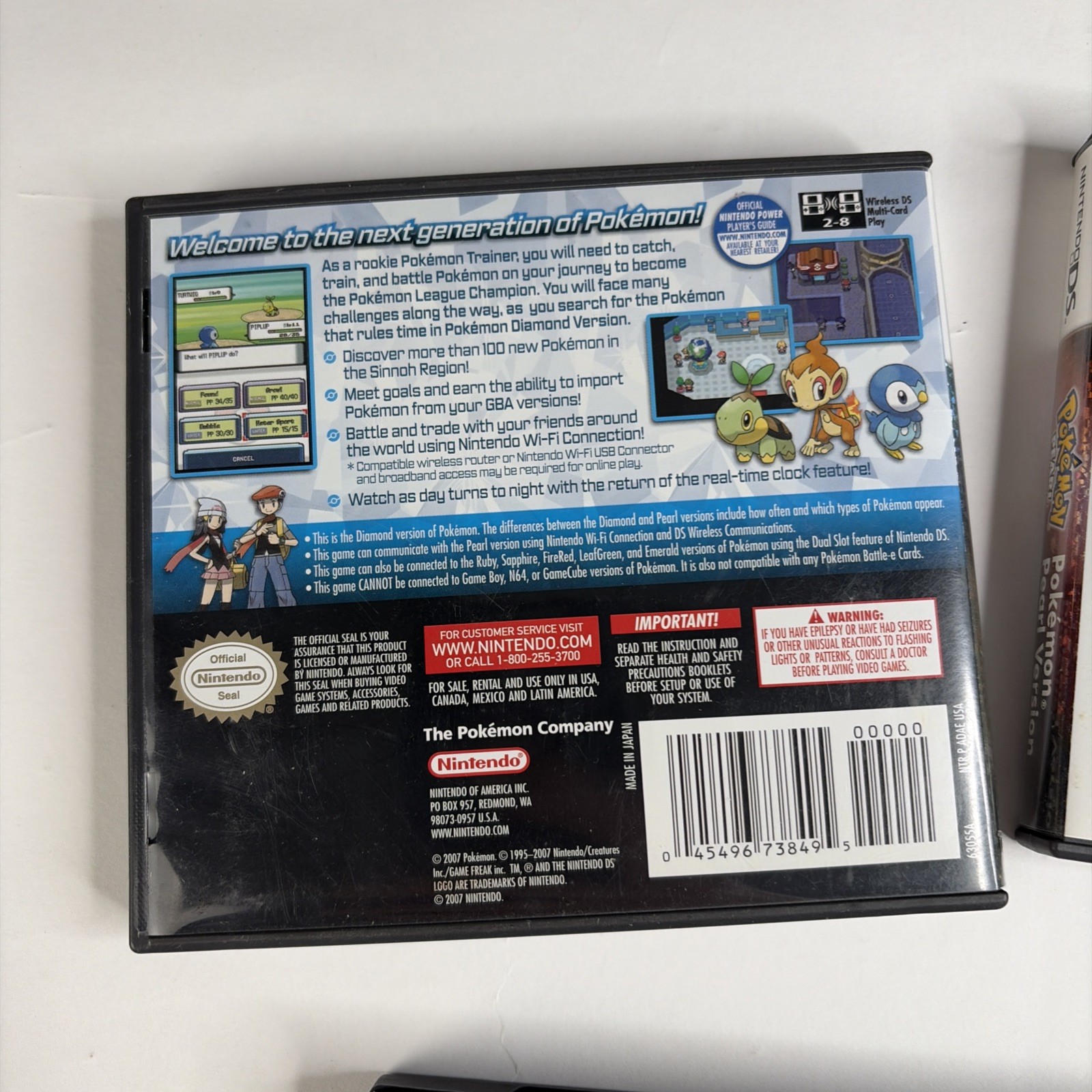 Pokemon DS Platinum Diamond Pearl Bundle W Original Box Authentic Tested