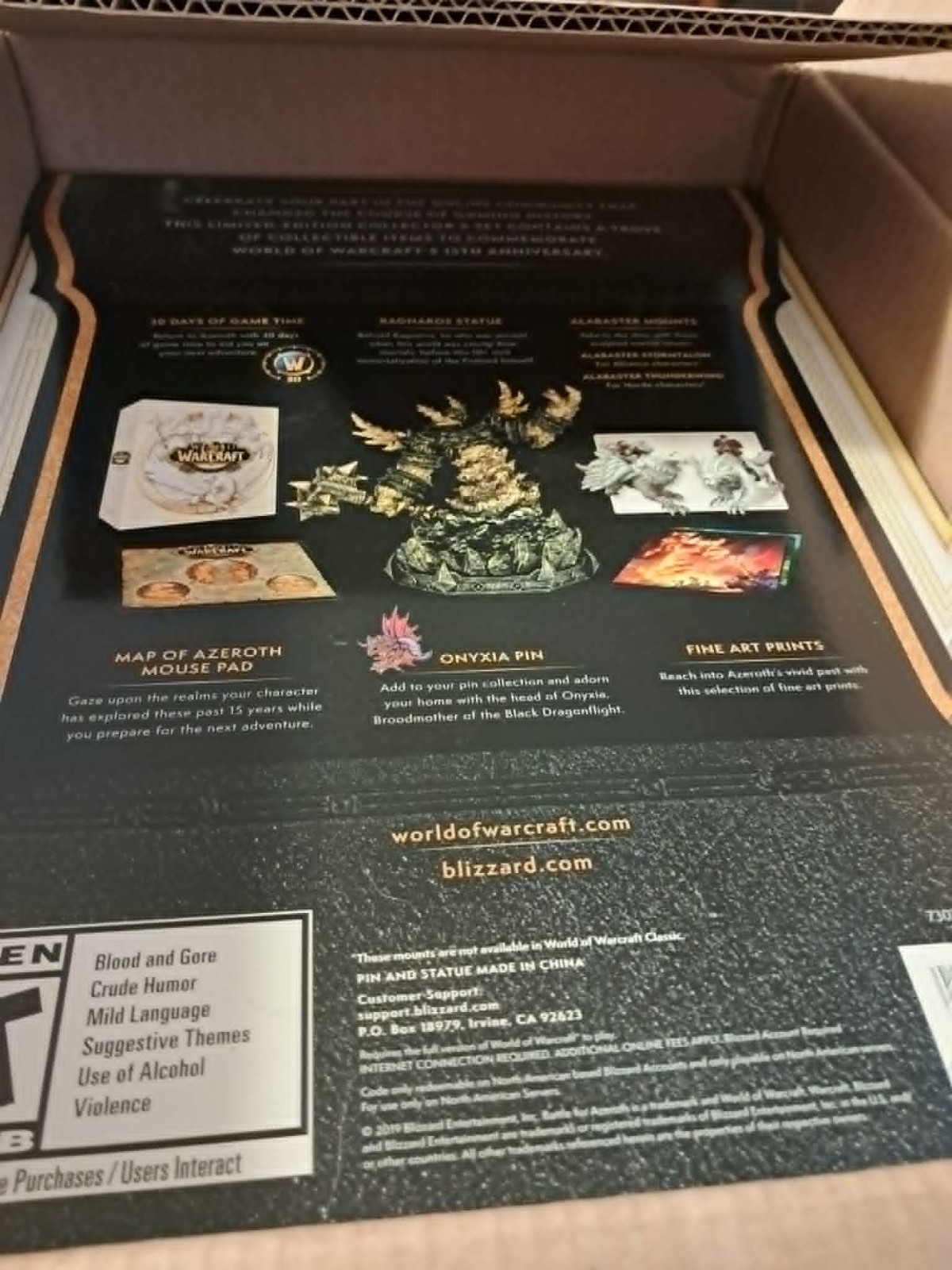 World of Warcraft: 15th Anniversary 15 Year Collector’s Edition PC SEALED NEW