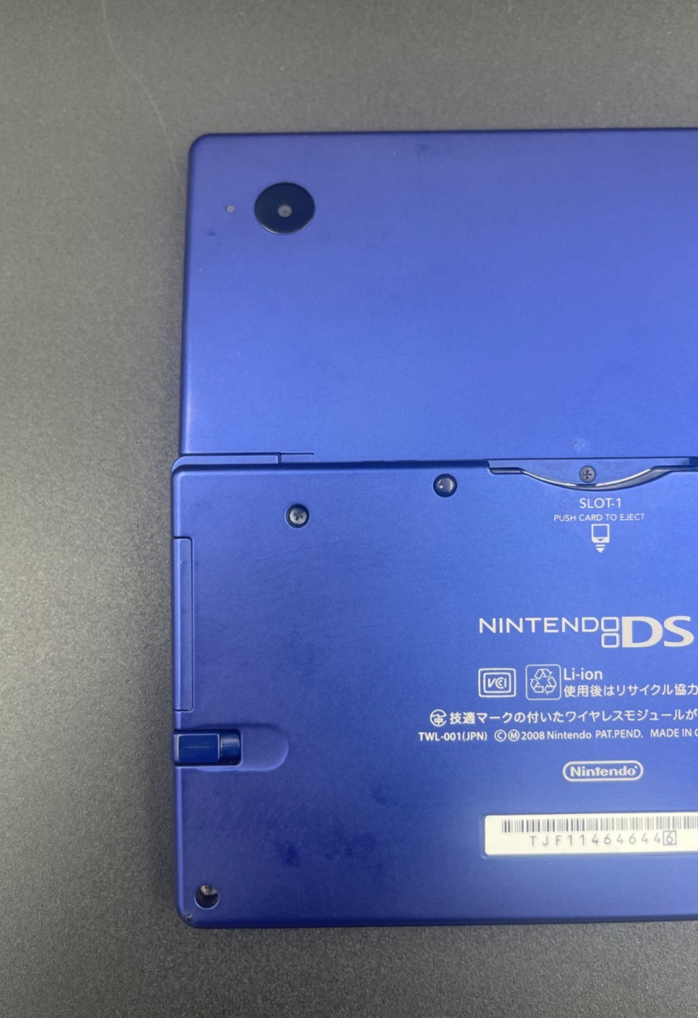 Nintendo DSi Metallic Blue Handheld Console with Charger Case From Japan