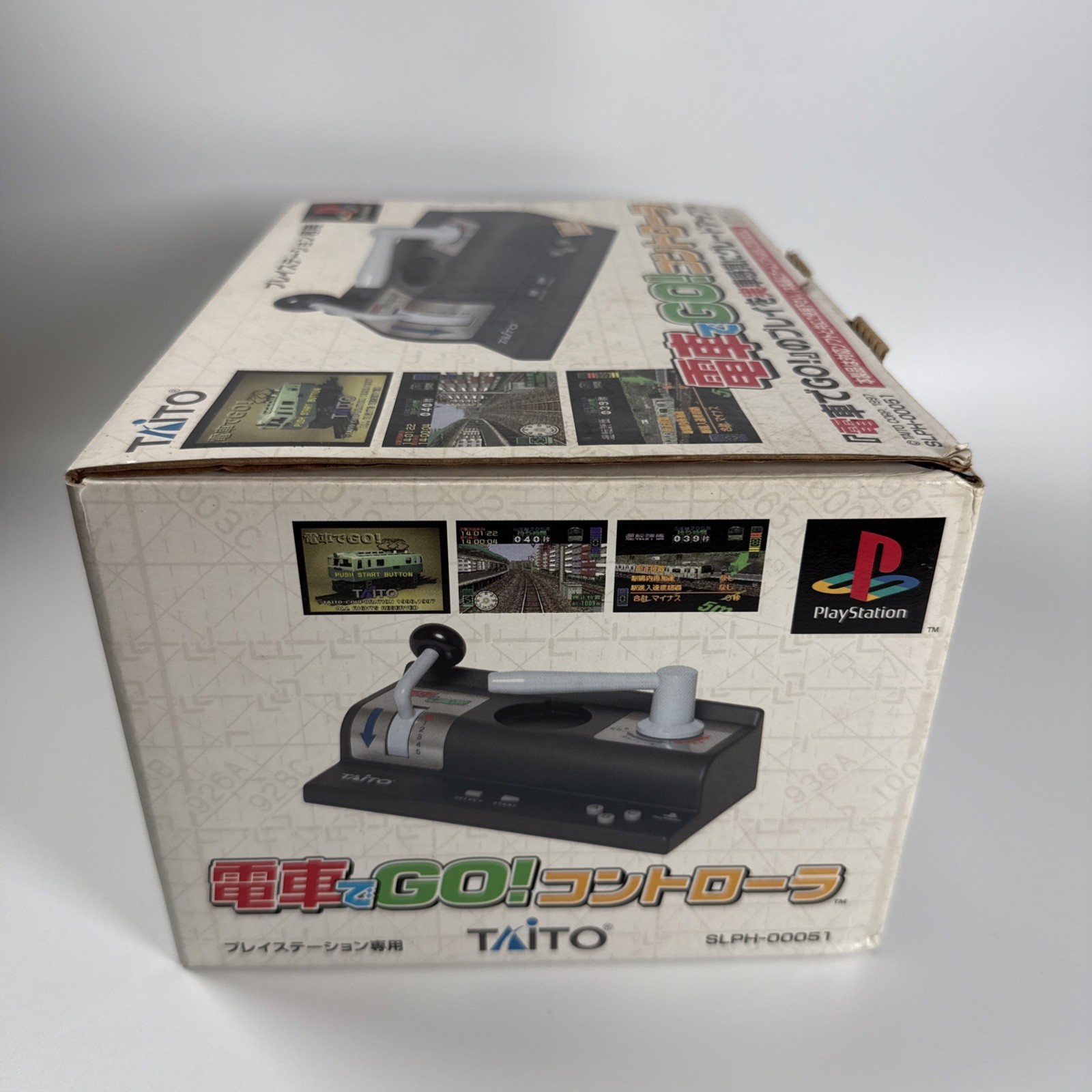 PlayStation PS1 Densha de GO Controller With Game Taito Rail Train Simulator JP