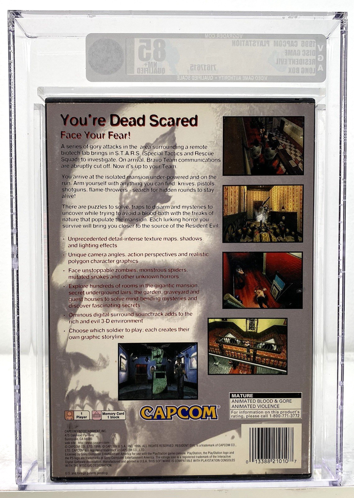 Resident Evil Sony PlayStation 1 PS1 Brand New 1996 Longbox VGA Qualified 85