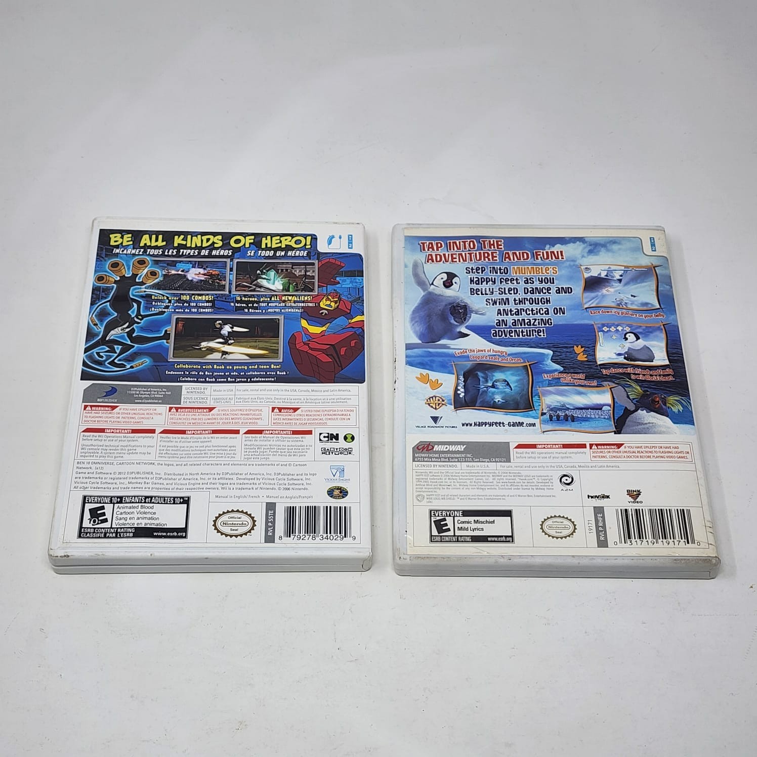 White Nintendo Wii + OEM Wii-Mote & Nunchuck + 2 Games – Tested