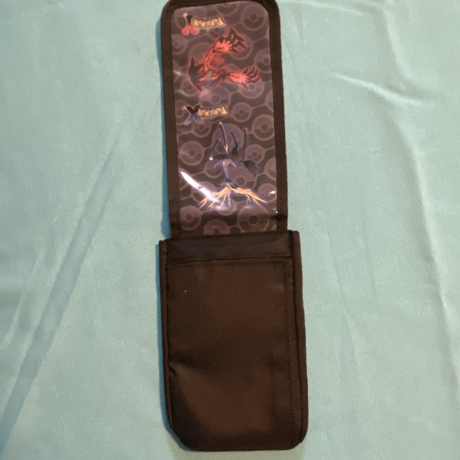 Nintendo Pokémon X Xerneas Yveltal Padded Carrying Case Pouch Black Purple
