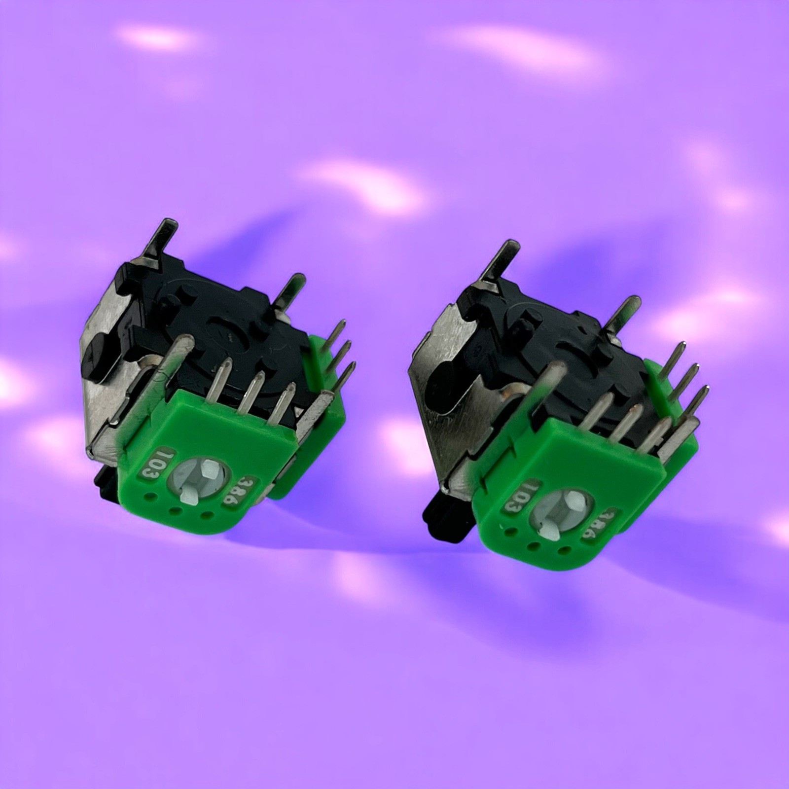 2x Nintendo GameCube Controller NEW TIGHT Joystick T1 StickBox W/ Potentiometer