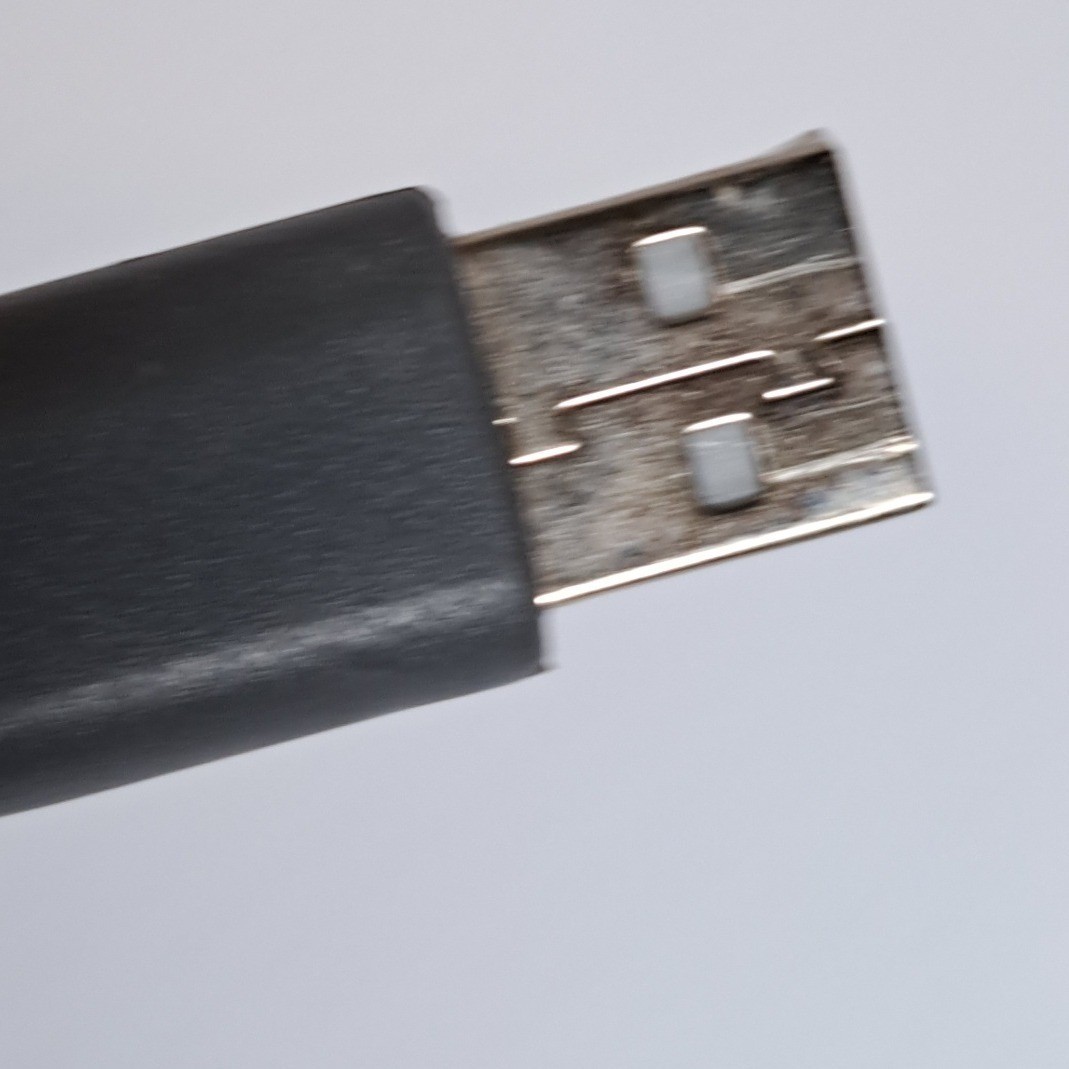 USB to Proprietary Multi-Pin XBOX 360 Adapter Cable Grey Off-White Retro Gaming