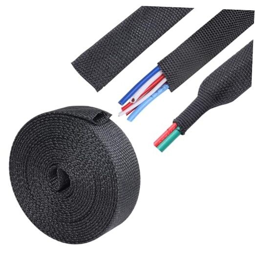 2-1/4” Hydraulic Hose Protector Sleeve Hose Sheathing Wrap 30Feet(360Inch)