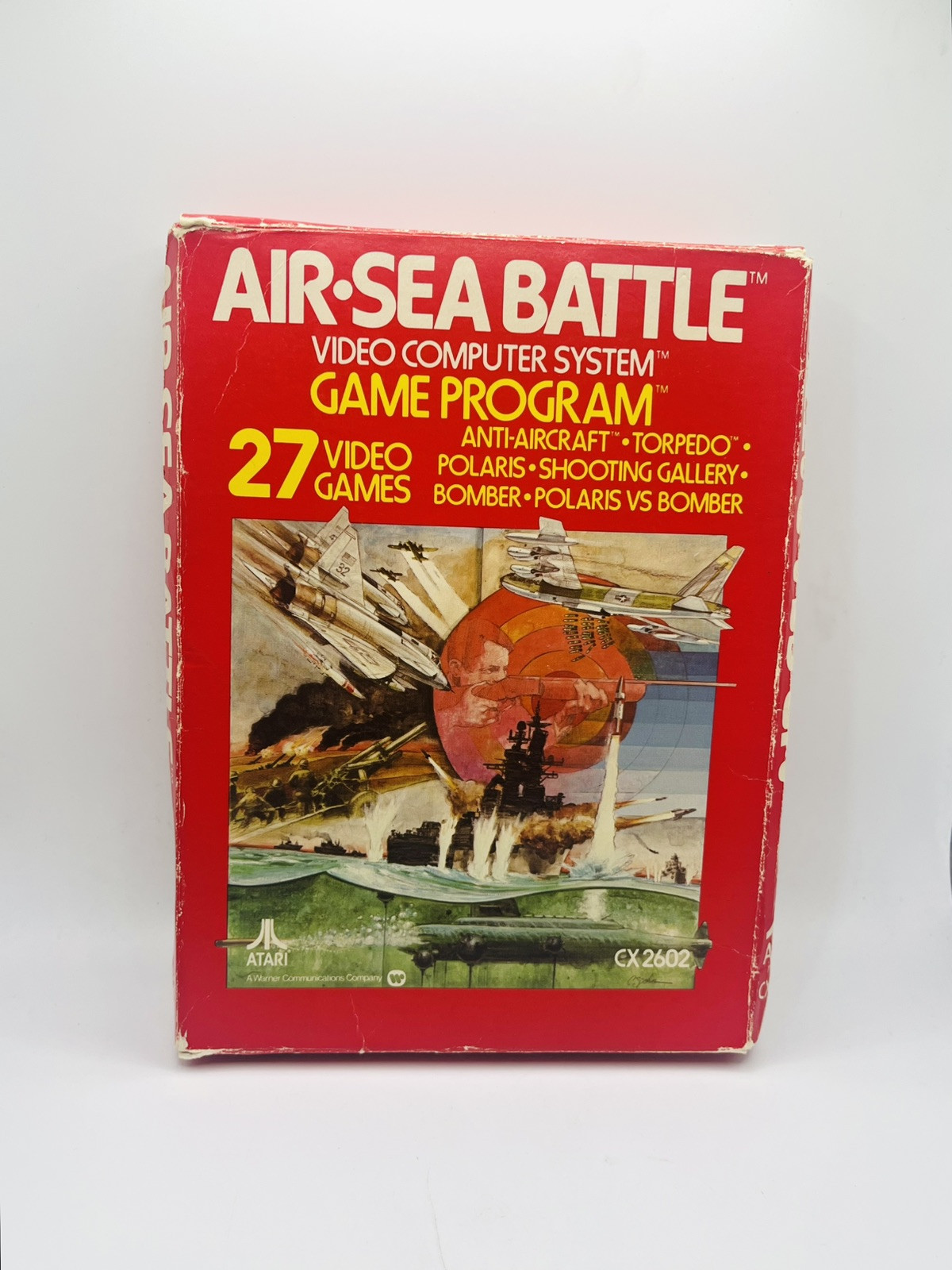 Air Sea Battle Atari Game VTG 1978 CX2602 27 Games Retro War Authentic Cartridge