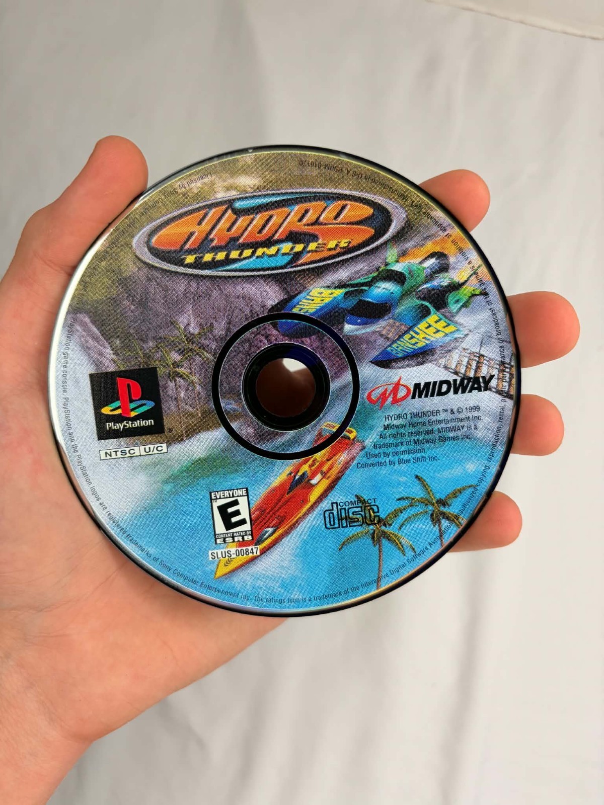 Hydro Thunder (Sony PlayStation 1 PS1, 2000) – Disc Only – Tested and Working