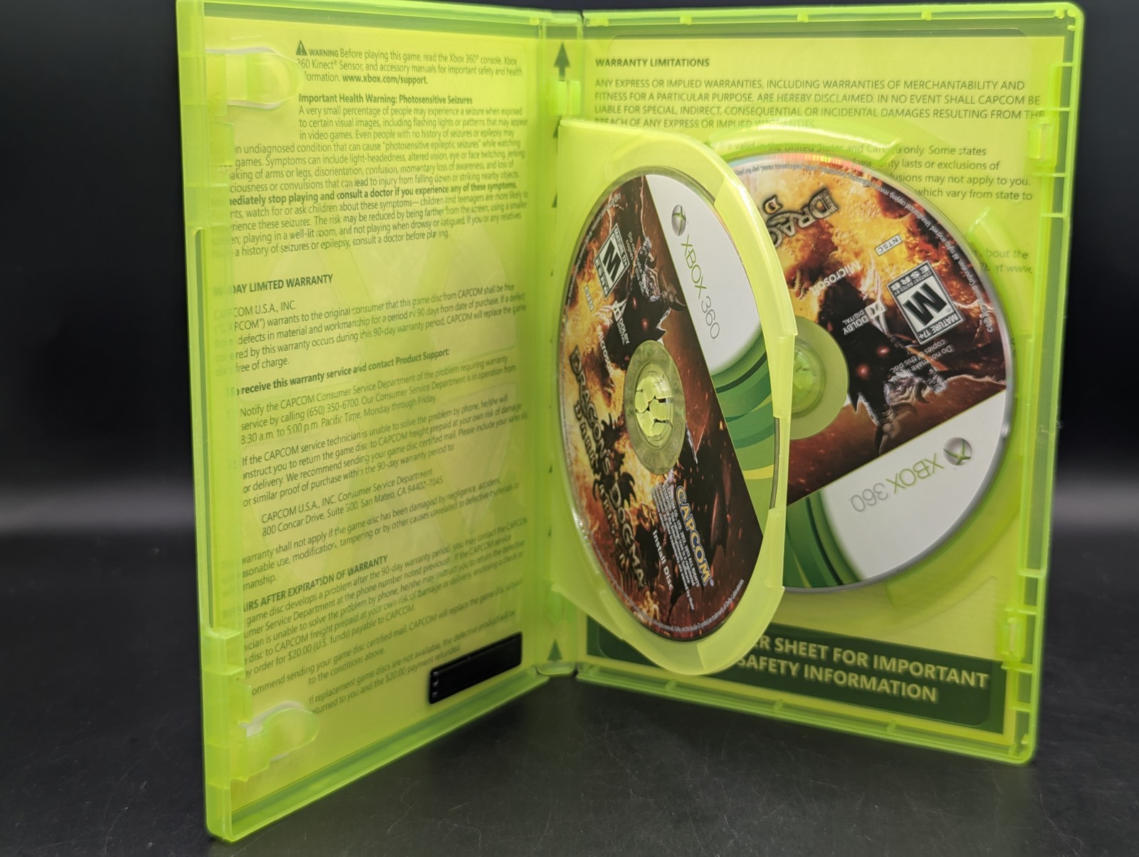 Dragon’s Dogma Dark Arisen ( Microsoft Xbox 360 ) Mint Disc – Tested