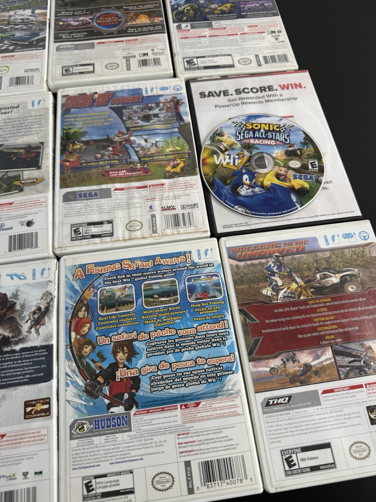 Lot of 19 Wii Games For Kids Boys Rated E Everyone Racing Fishing Skylanders