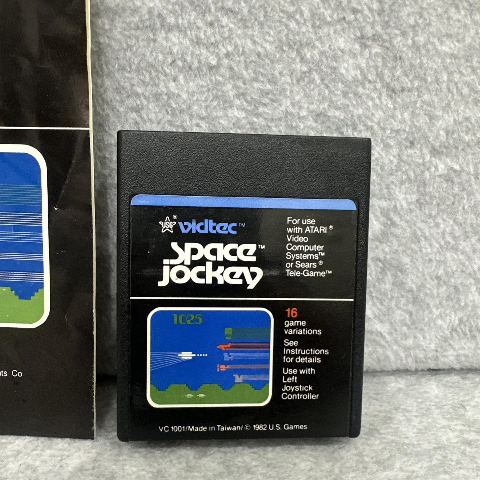 Space Jockey (Atari 2600, 1982) By Vidtec VG Cartridge & Instructions Tested