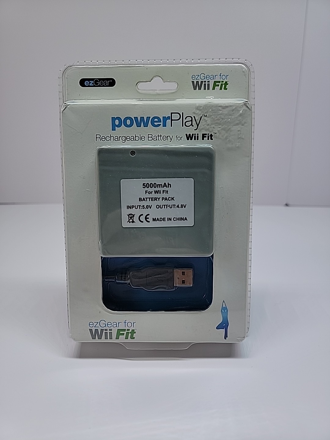 New Sealed ezGear Nintendo Wii Fit Power Play Rechargeable Battery 5000 mAh
