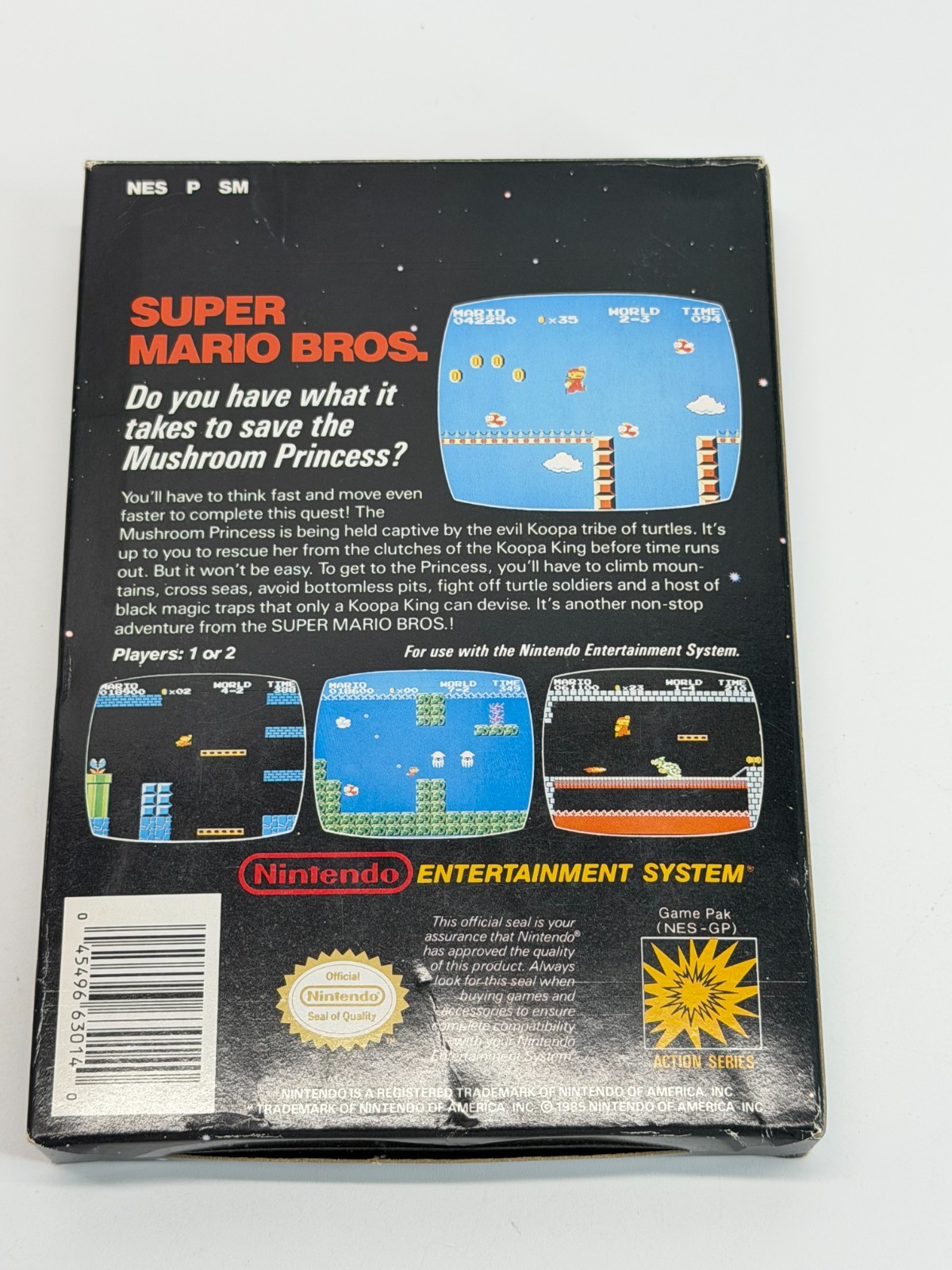 Super Mario Bros. (Nintendo Nes) Complete & Authentic *OVAL SEAL*