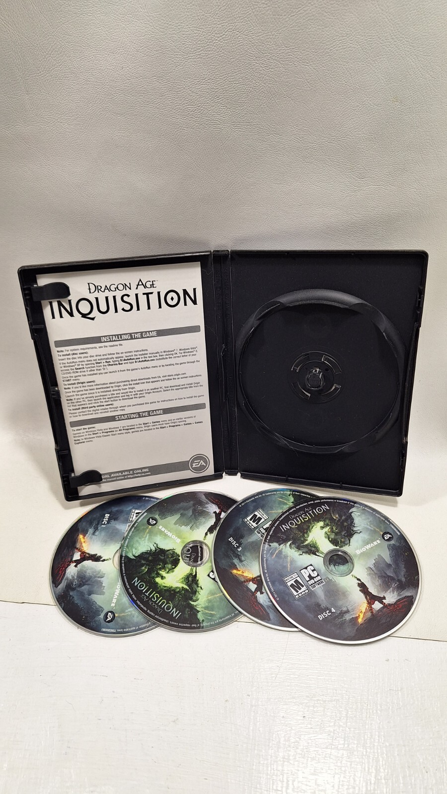 Dragon Age Inquisition PC Game DVD-ROM 4 discs