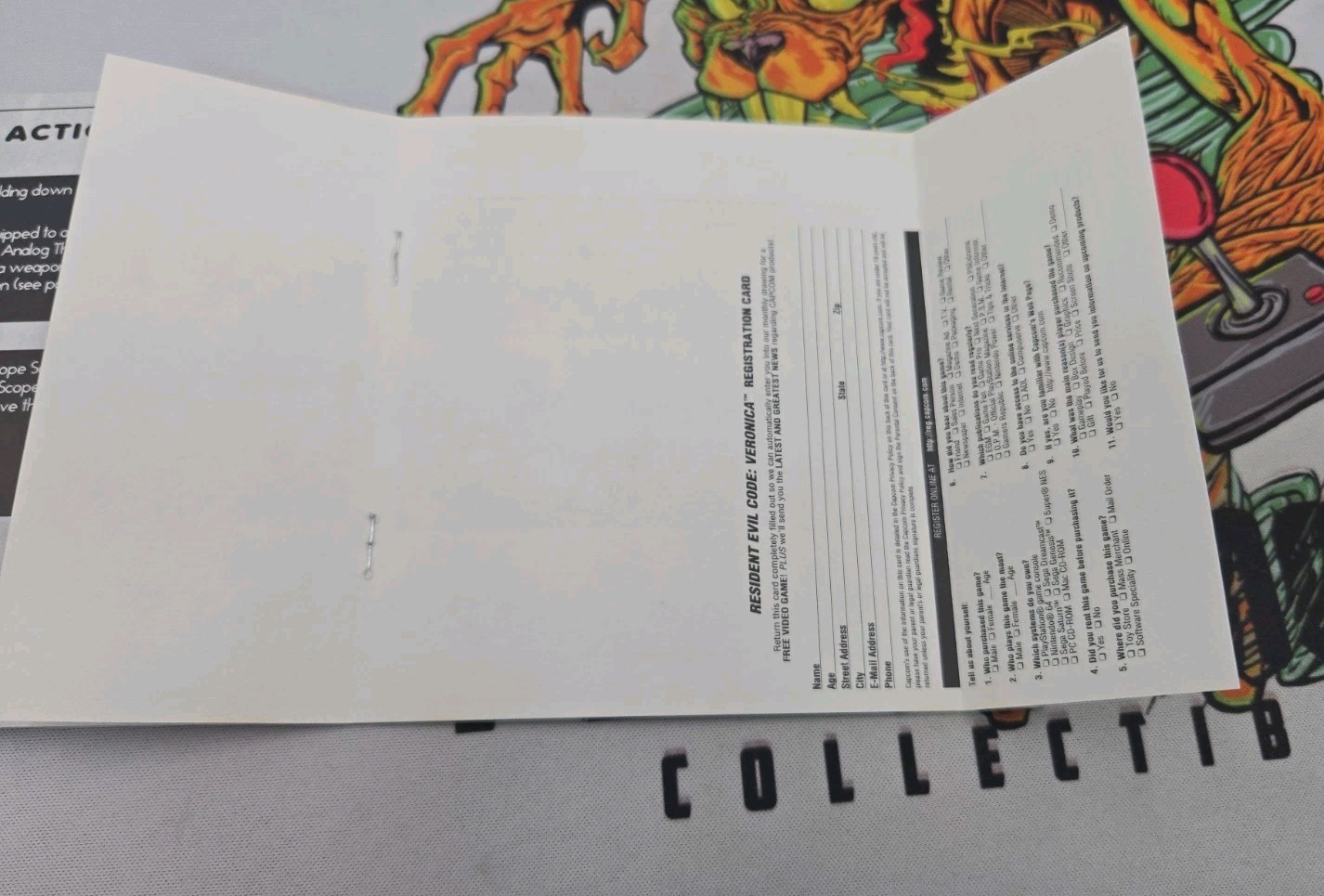 Resident Evil — CODE: Veronica (Sega Dreamcast, 2000) CIB W. Reg Card