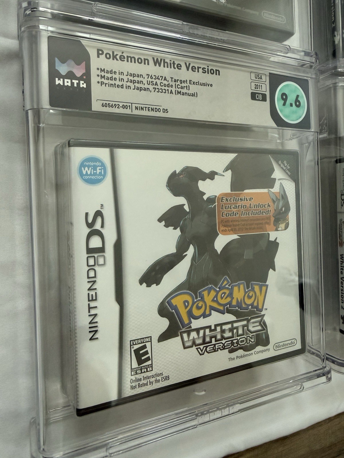 Pokemon Black, White, Black2, White2 Bonus Lot WATA CIB 9.6