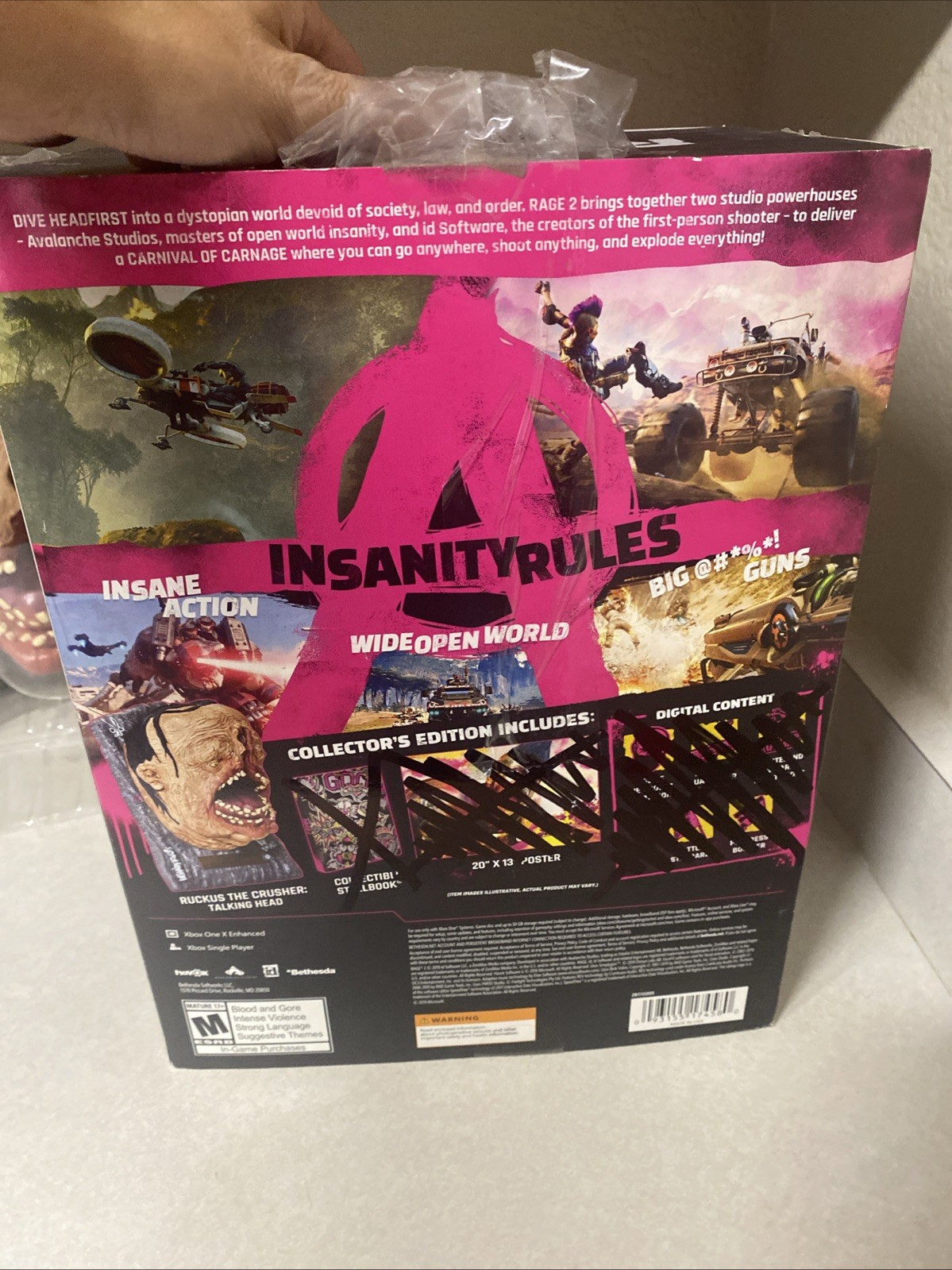 Rage 2 Xbox One Collectors Edition Ruckus The Crusher: Talking Head Only