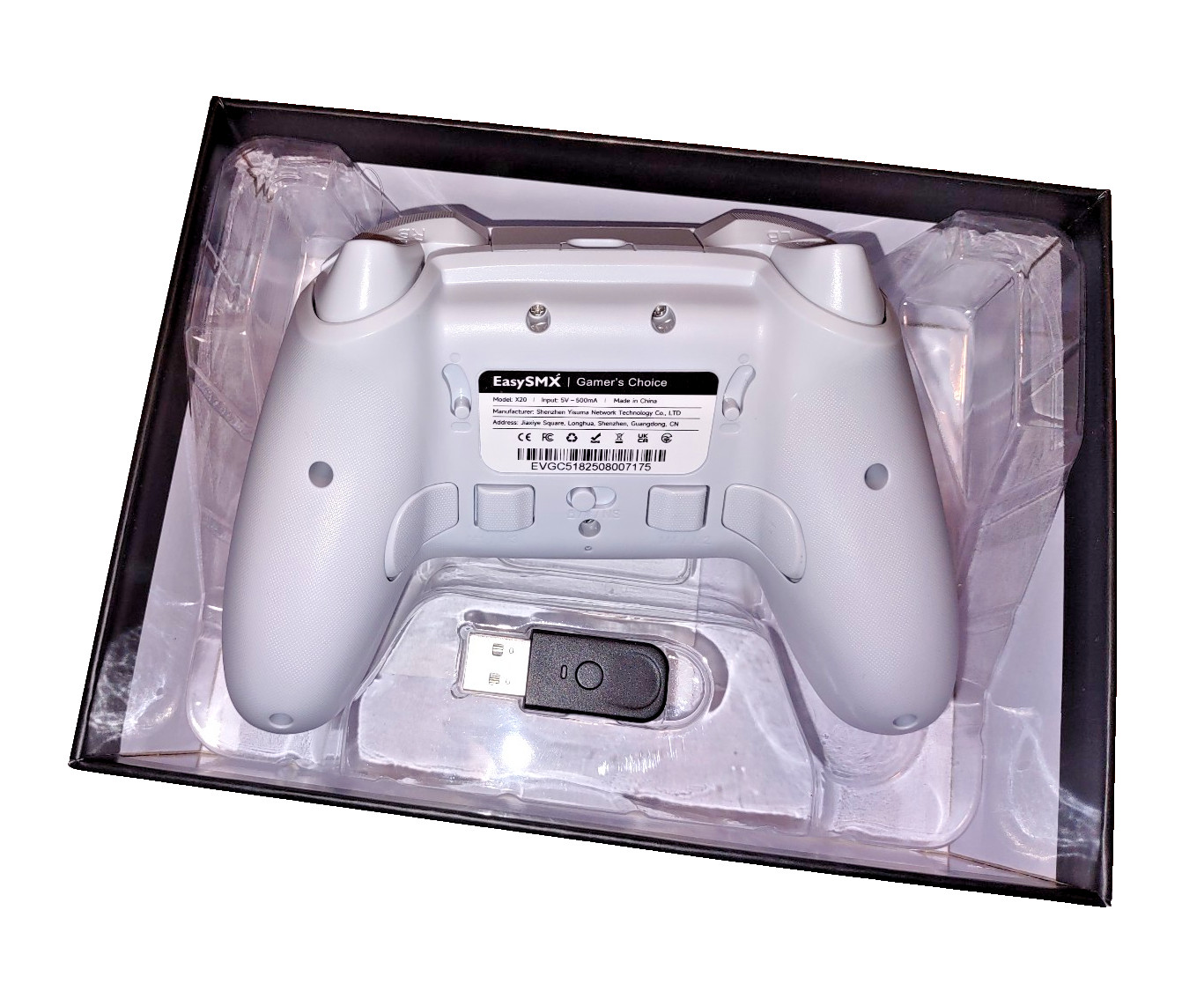 EasySMX X20 Wireless Gaming Controller w/ RGB Backlit, PC/Switch/Android/Steam