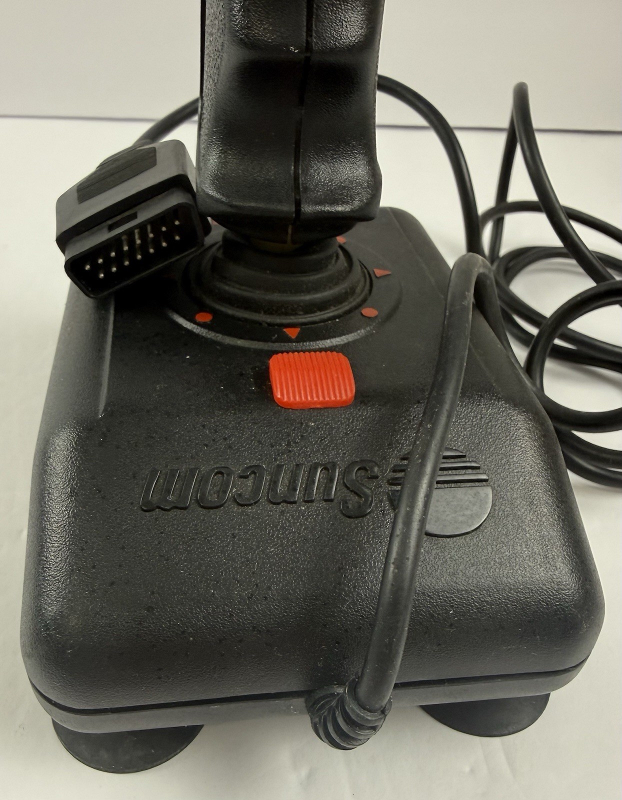 Suncom Analog Sabre Joystick Black And Red 2 Button Control Suction Mount