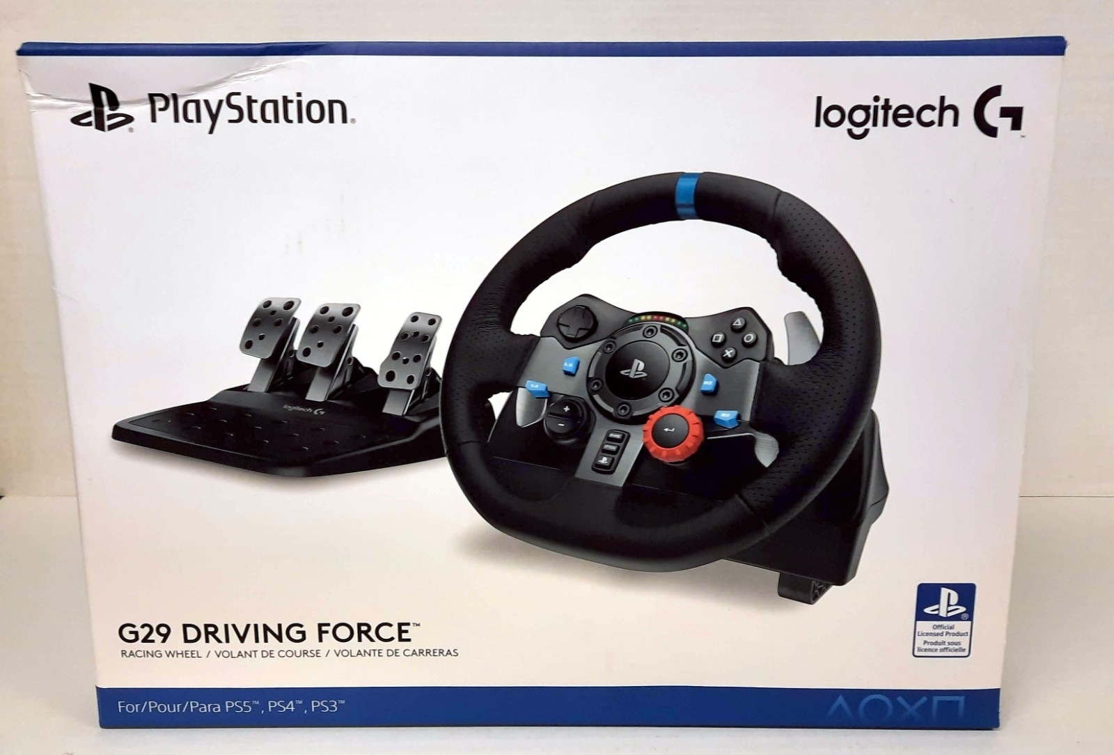 Empty Box for Logitech G29 Racing Wheel (PC, PlayStation 3, 4, 5| PS3, PS4, PS5)