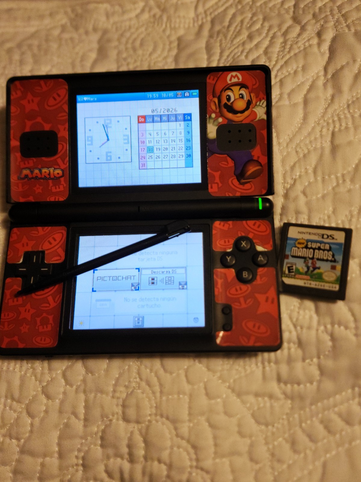Nintendo DS Original Super Mario Edition 4GB Handheld System – Black With Game