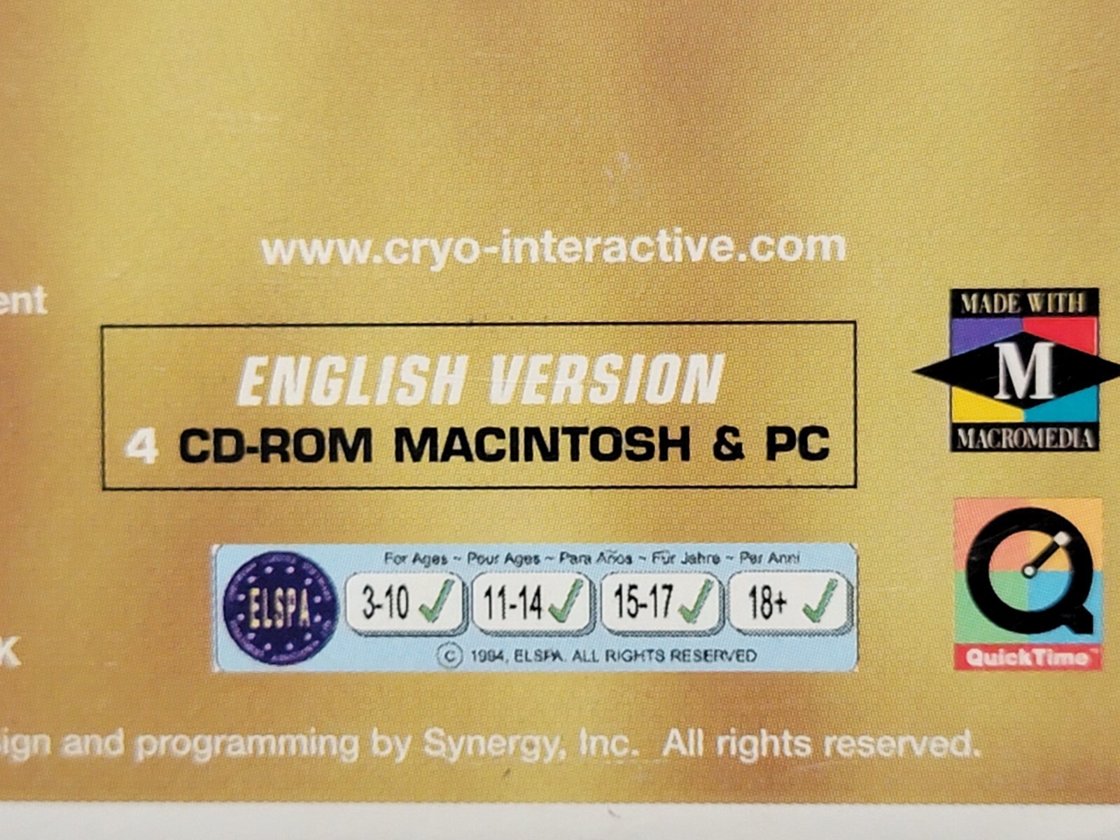 NEW Gadget Past as Future PC & Mac Big Box 4 CD Game SEALED Cryo Collection