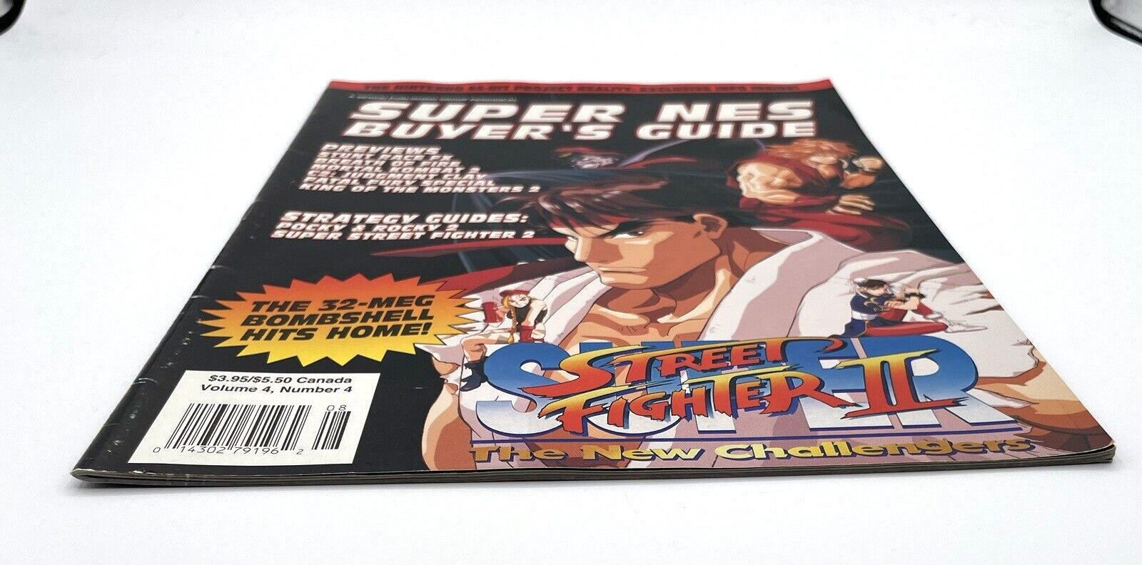 Super NES Video Game Buyer’s Guide Magazine Street Fighter II Volume 4 VTG