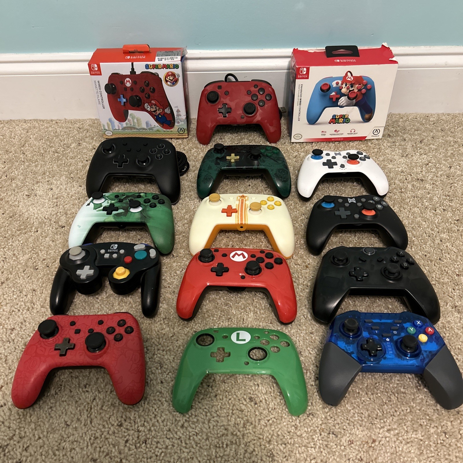 Nintendo Switch Wired & Wireless Controller Lot – Tested & Working