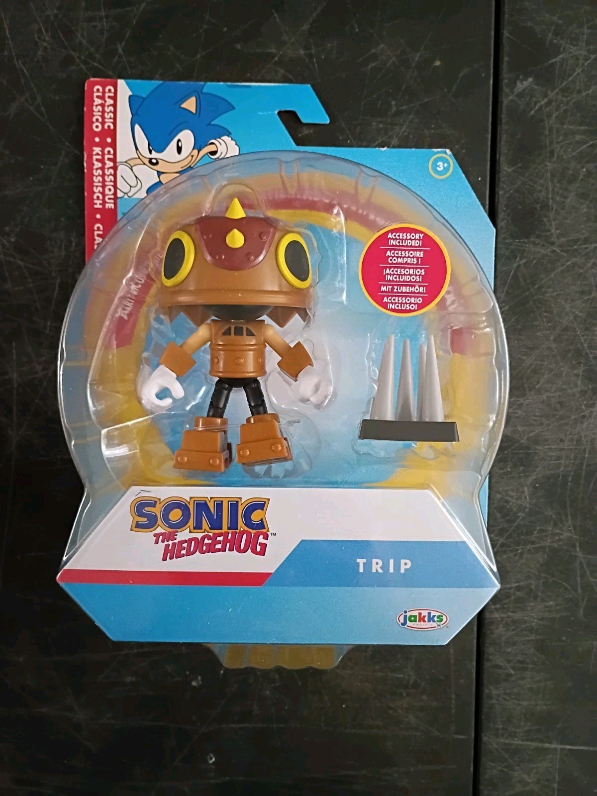 5-PK SONIC the HEDGEHOG 4″ Lot Knuckles Trip Metal Classic Modern 35th Jakks