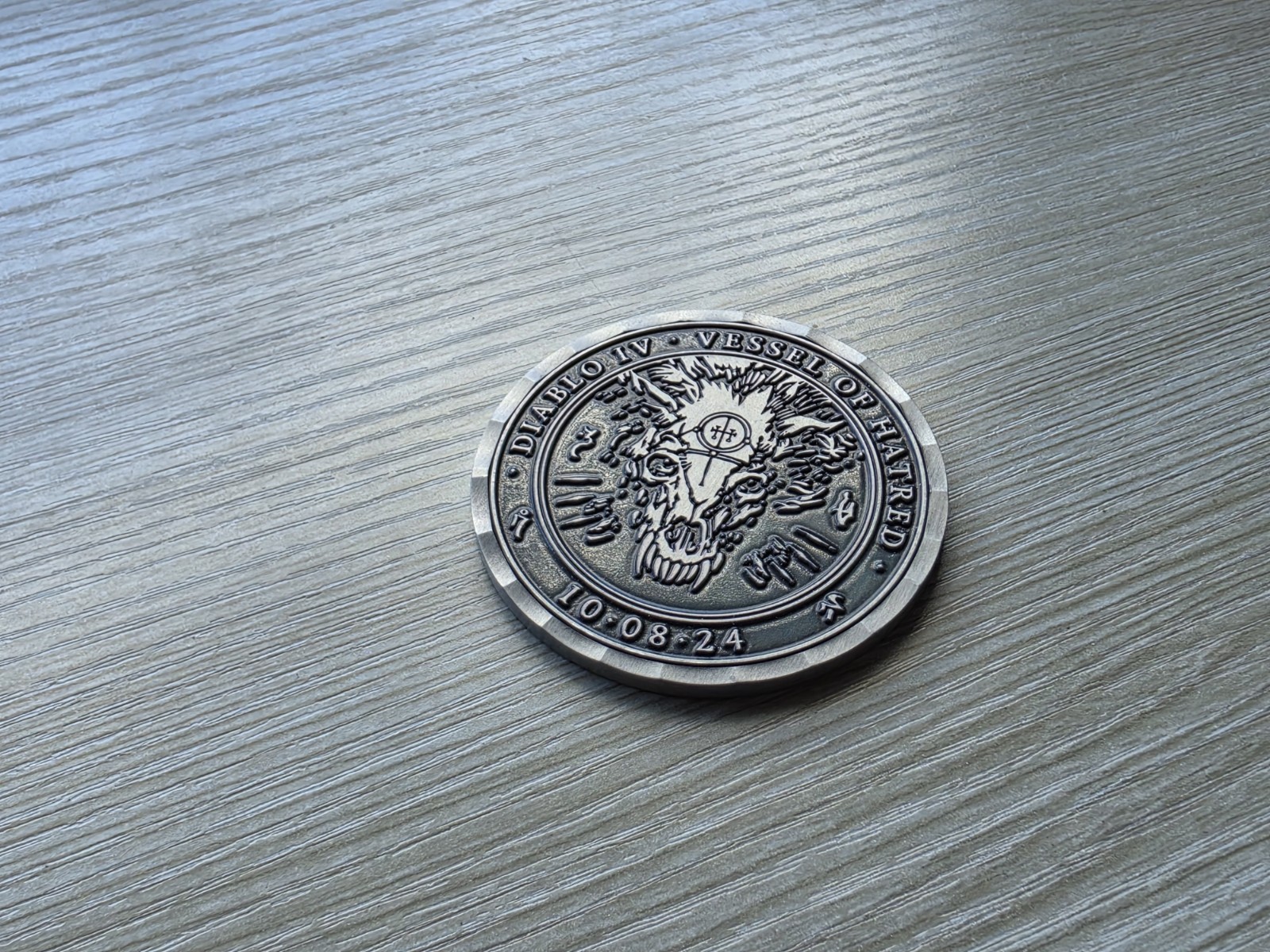 Diablo 4 IV Developer Coin Medal Vessel Of Hatred Launch VOH D4 Rare Blizzard PC
