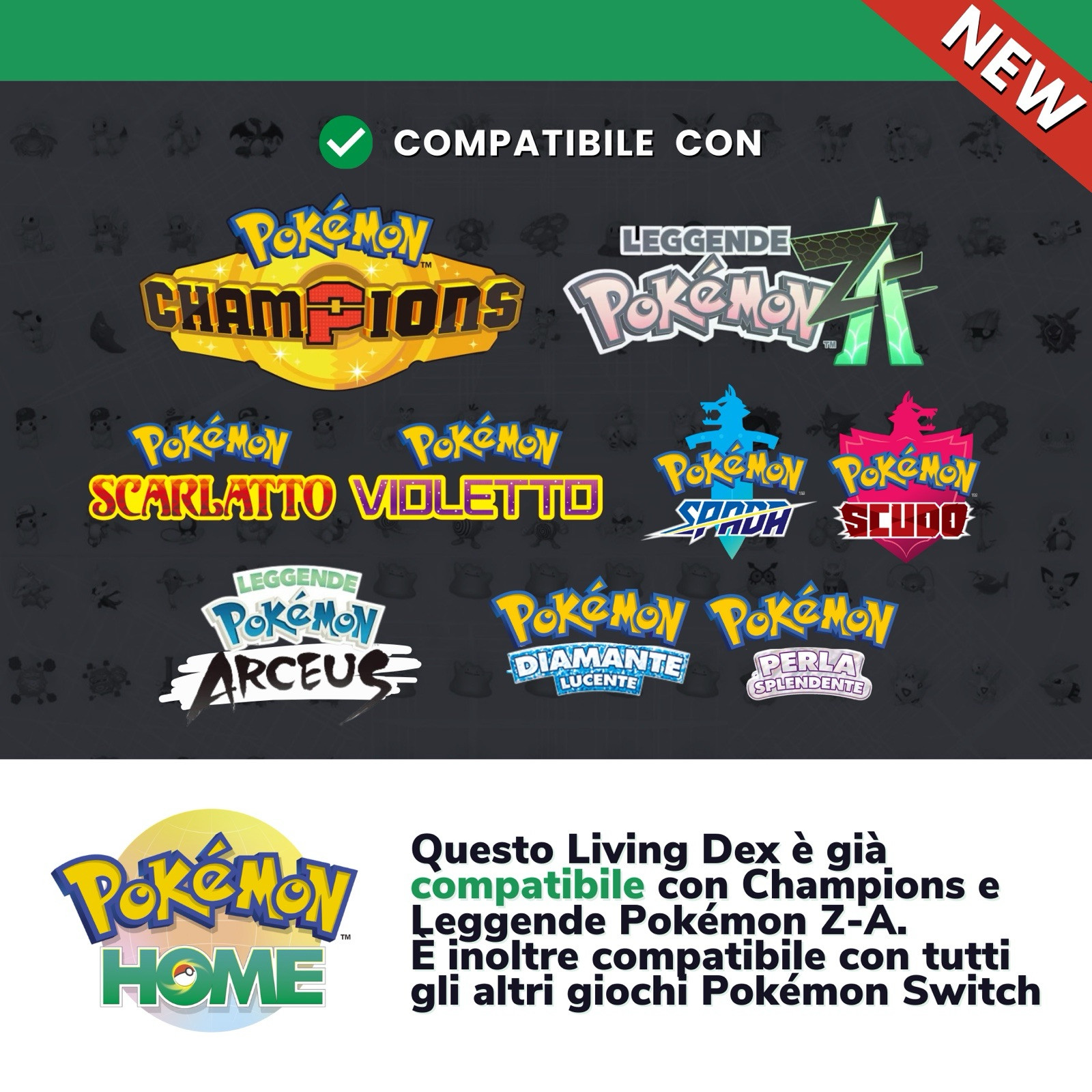 Pokemon HOME Shiny Living Dex Generazoni 1-7 Bulbasaur to Zeraora Complete 6IV