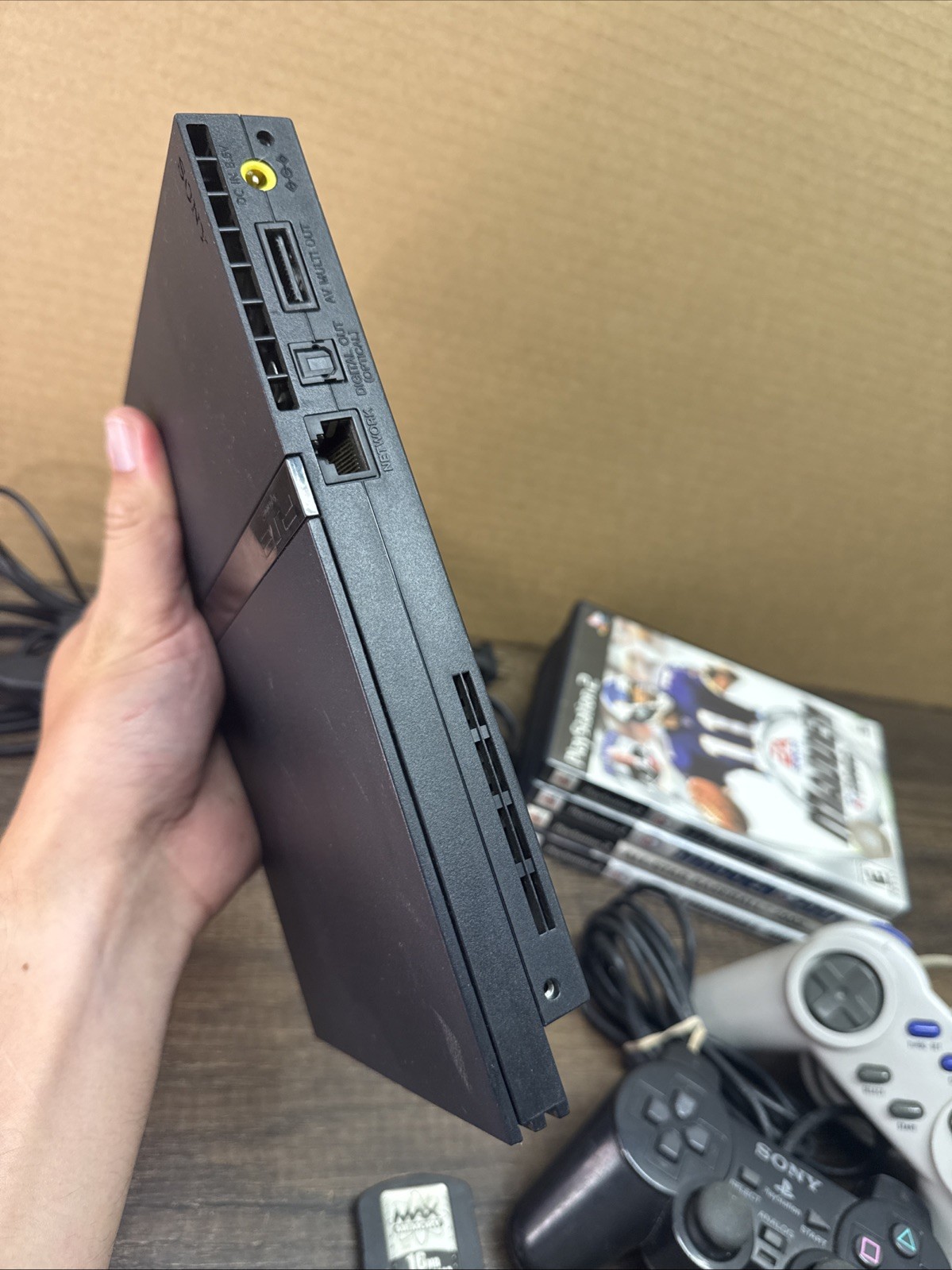 Sony PlayStation 2 PS2 Slim Console SCPH-70001 Black with Controller Tested