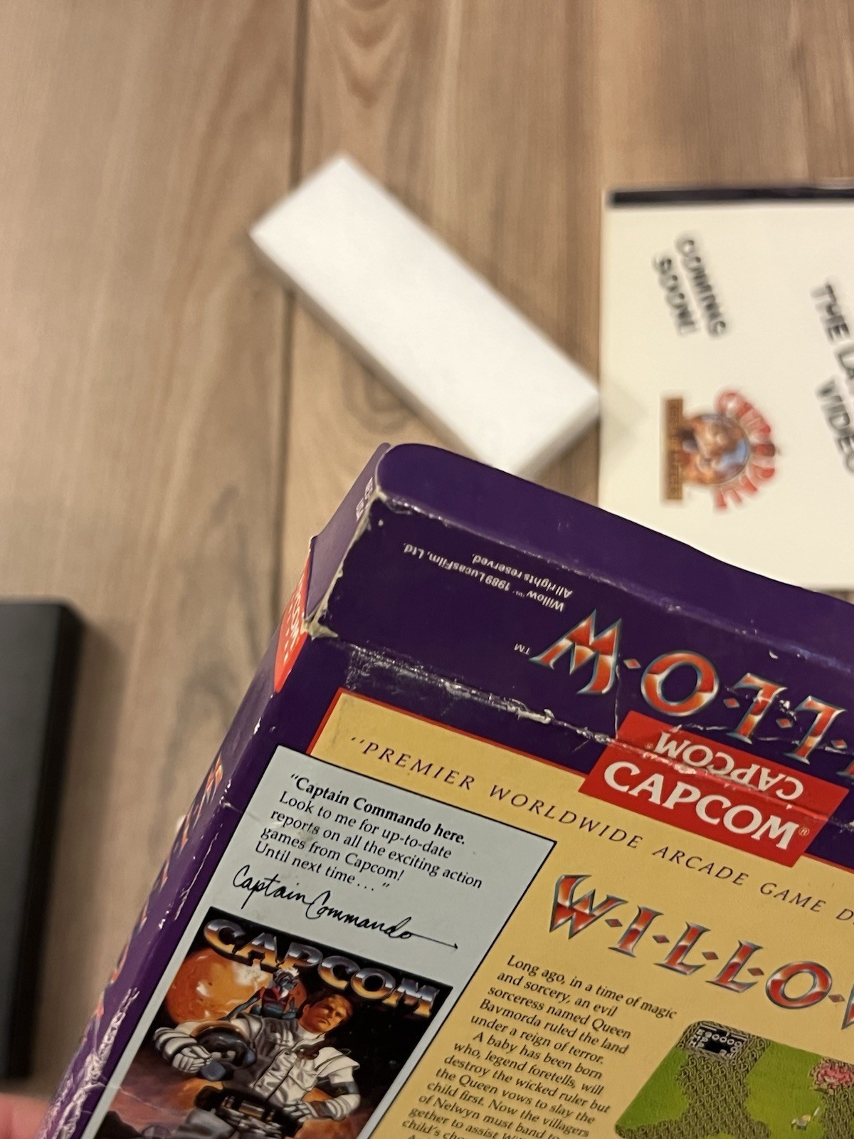 Willow (Nintendo NES, 1989) CIB Complete w/ Poster Tested Works Capcom