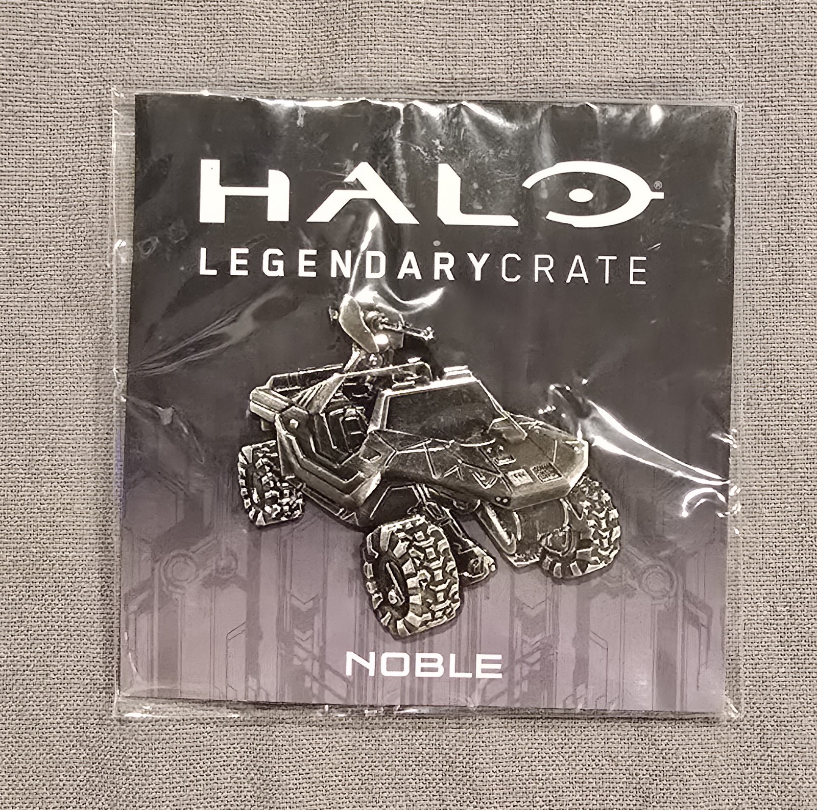 Halo Legendary Crate Noble Pin Silver Halo Legendary Loot Crate (Warthog) – New!