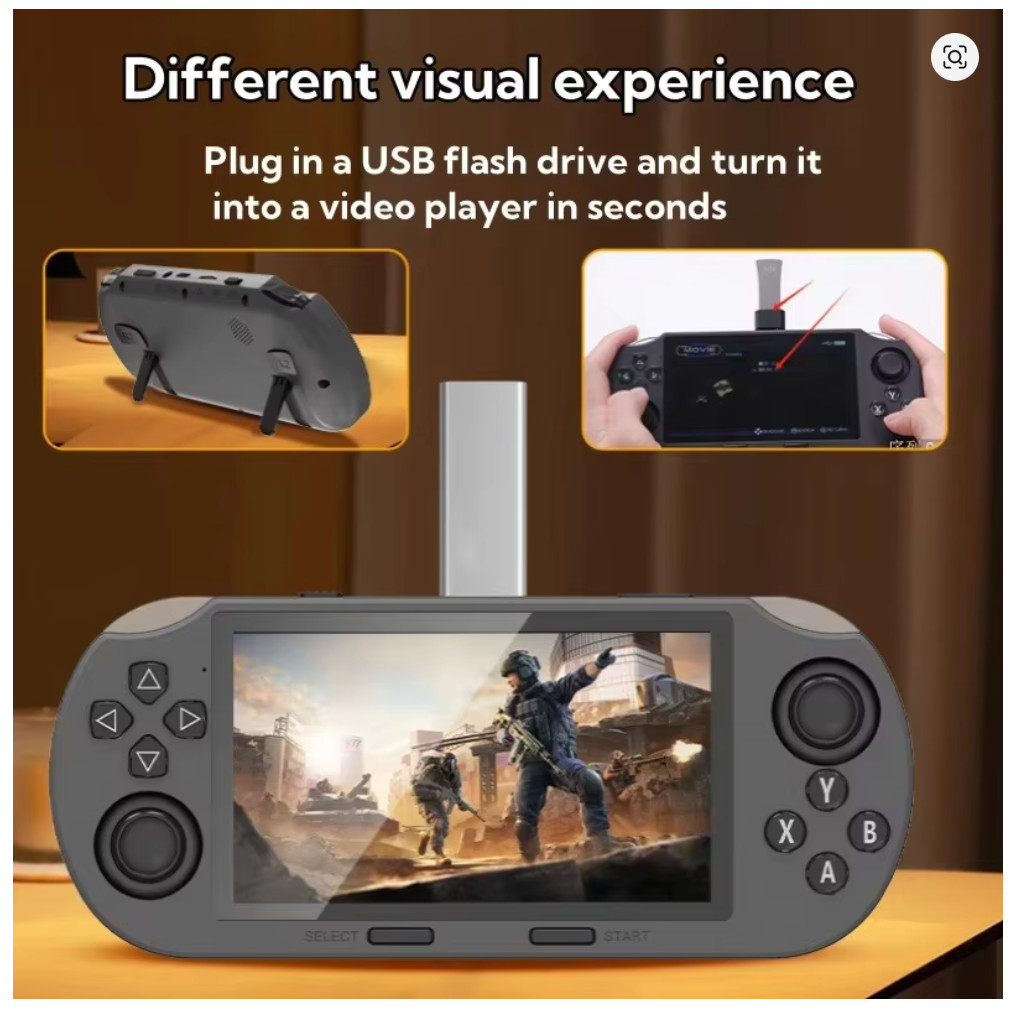 SF3000 Handheld Retro Gaming Console,Video Emulator Console IPS With 20000 Games