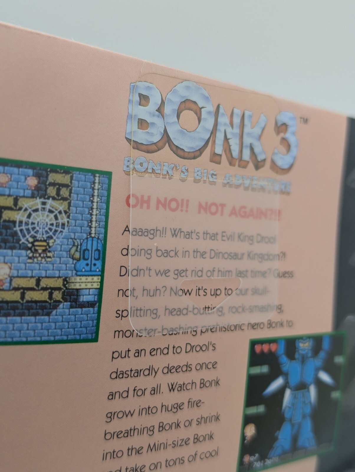 Bonk 3: Bonks Big Adventure SEALED TurboGrafx 16 TURBO DUO RARE Grail READ NEW