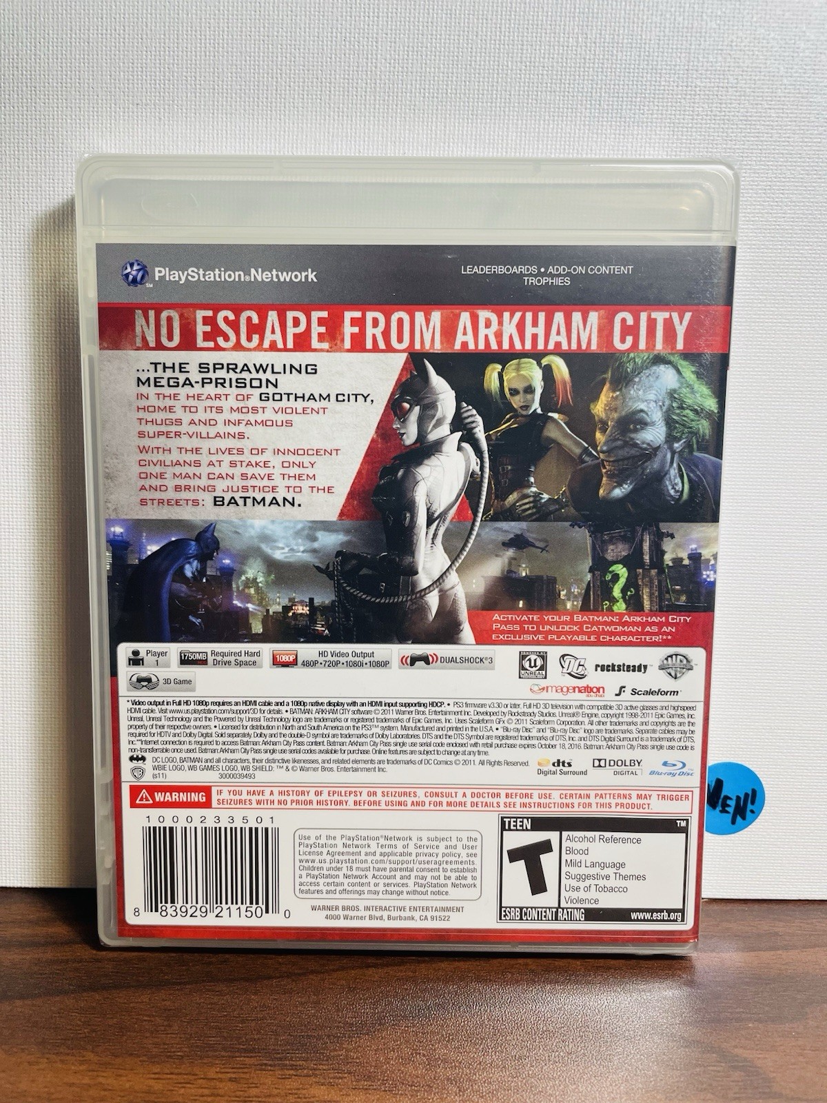 Batman: Arkham City (PS3, 2011) Brand New Sealed Black Label, Y-fold Mint.