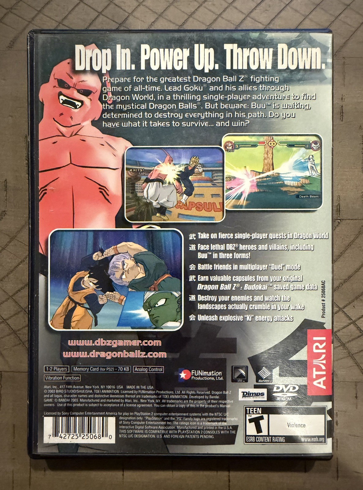 Dragon Ball Z: Budokai 1 & 2 BUNDLE; Both CIB (Sony PlayStation 2, 2003)