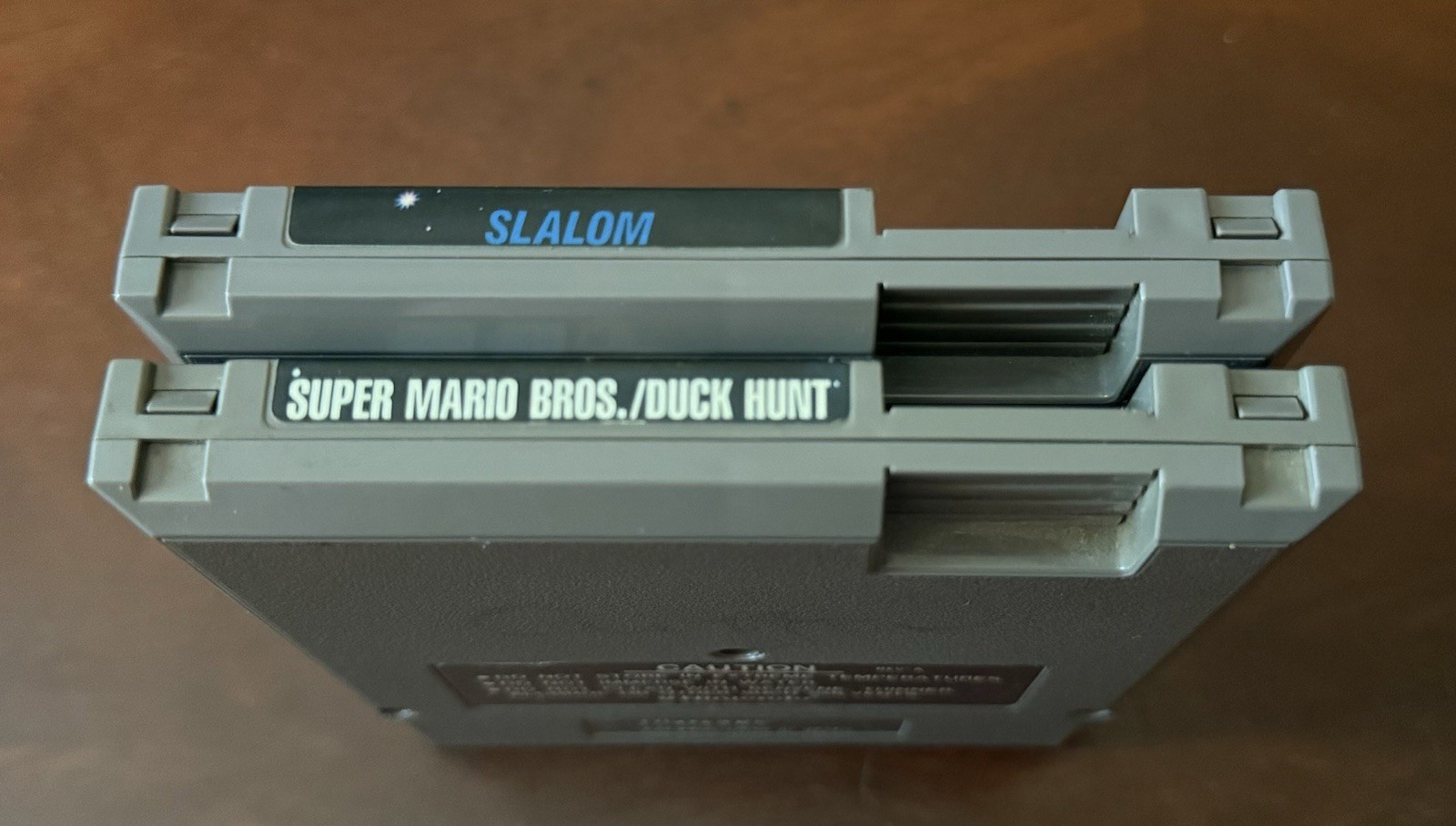 Nintendo NES Lot of 2! Slalom & Super Mario/Duck Hunt CARTS ONLY Combine Ship 📫